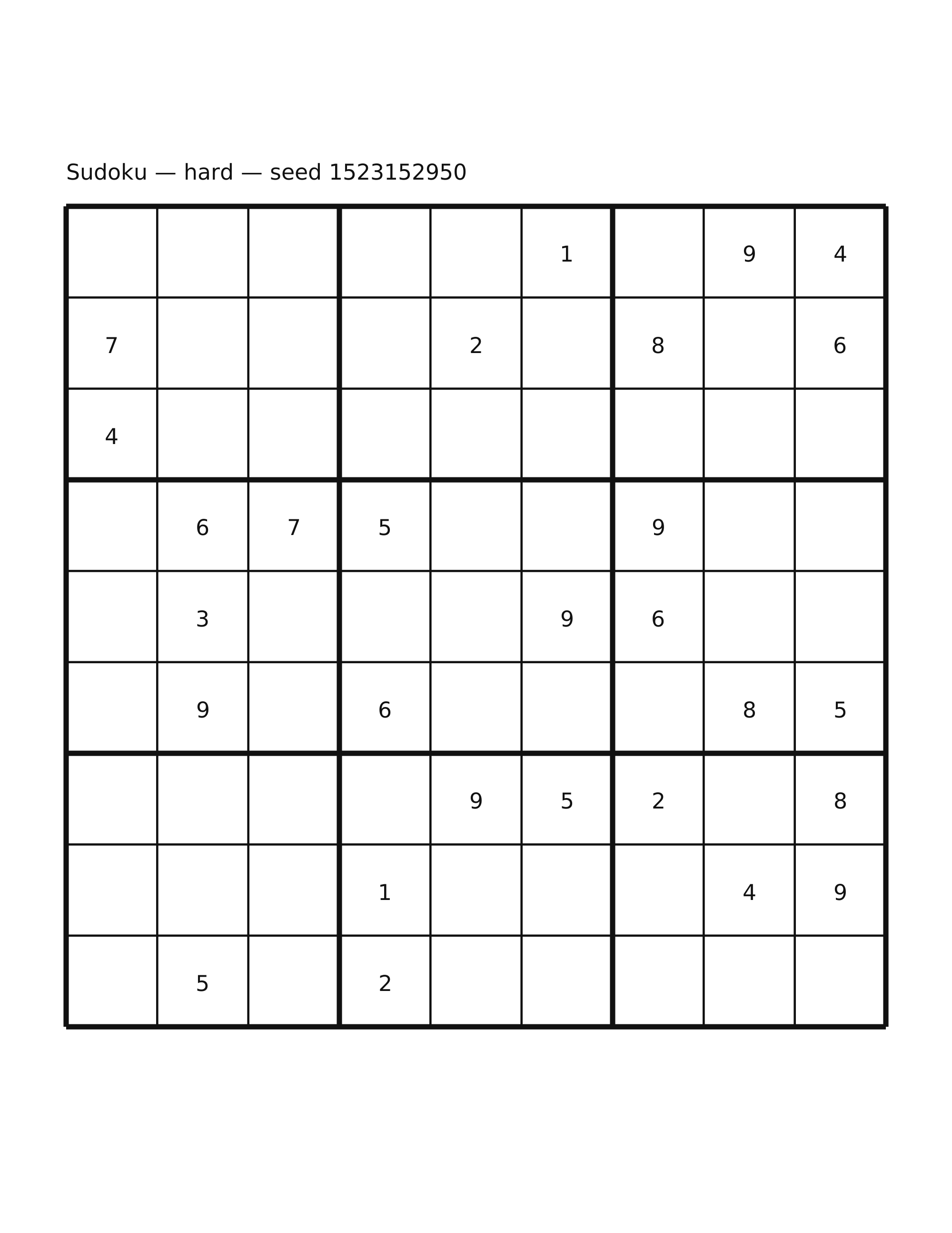 Sudoku — hard #47