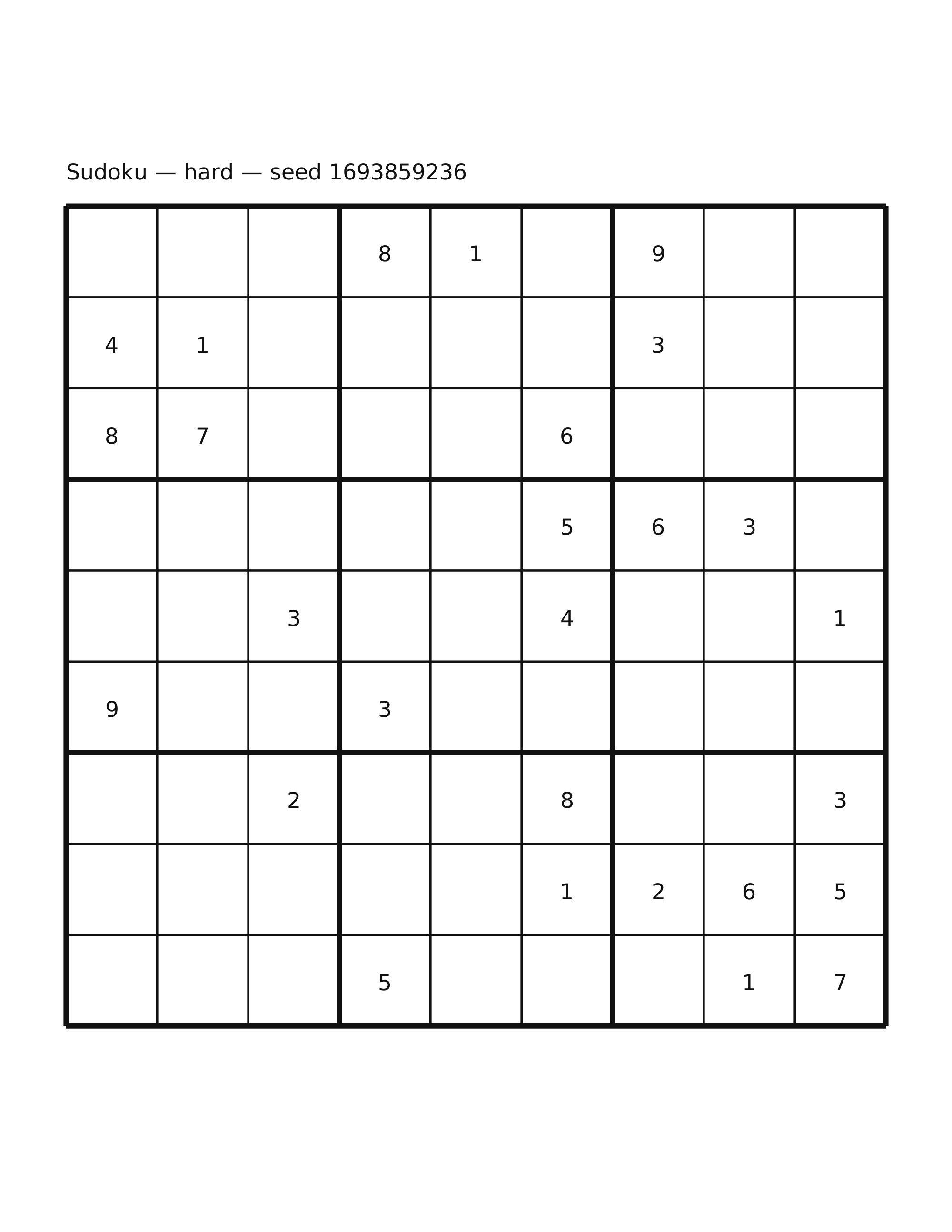 Sudoku — hard #51