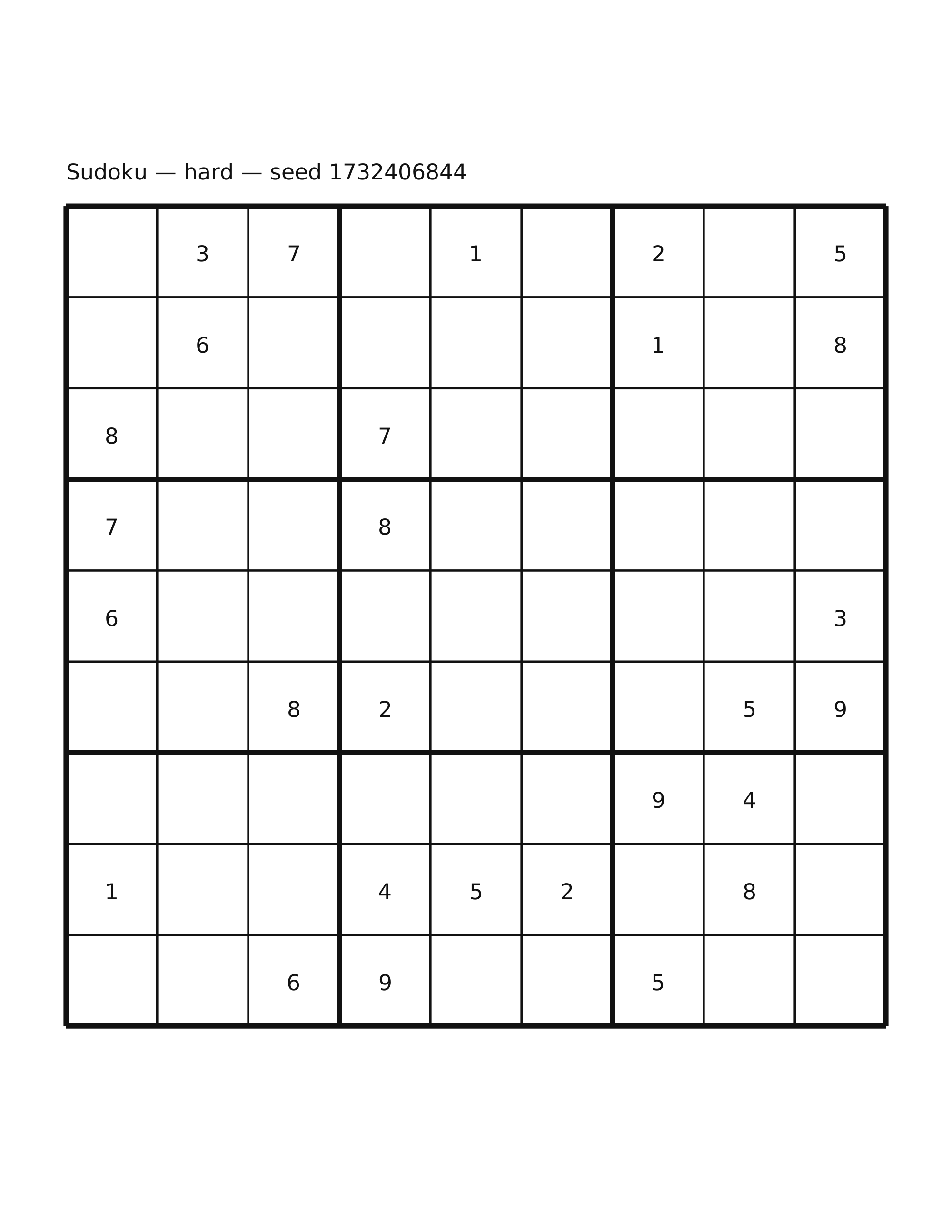 Sudoku — hard #40