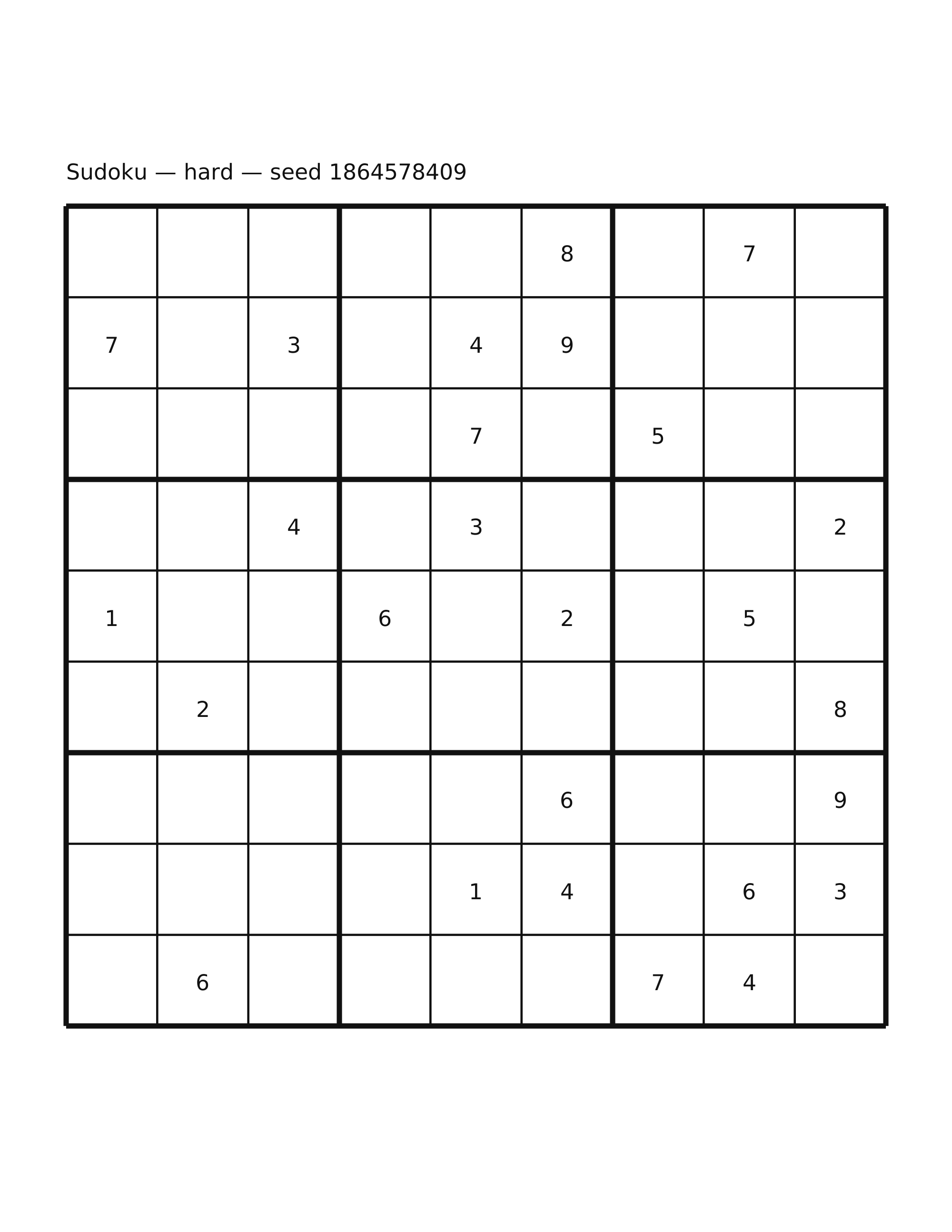 Sudoku — hard #55
