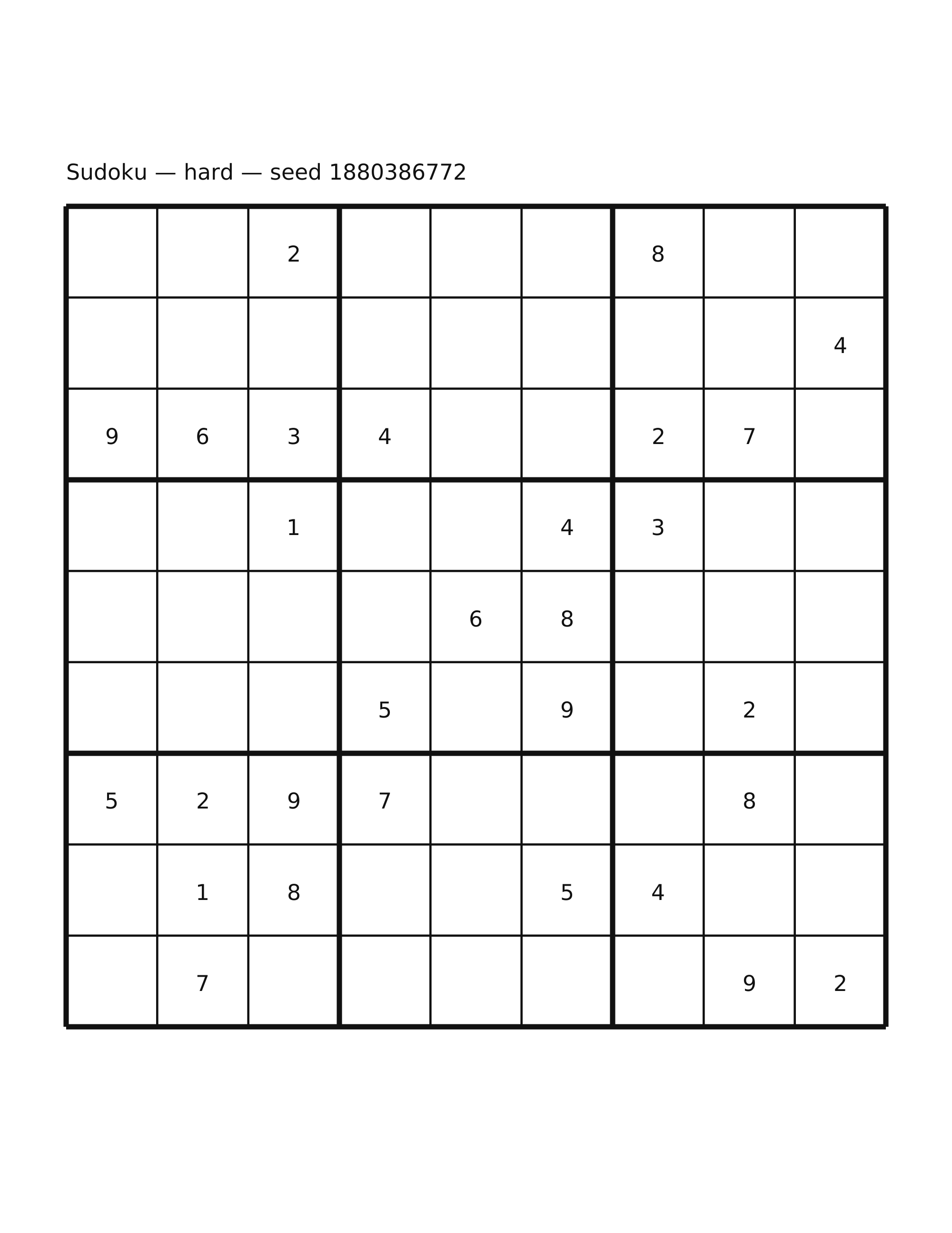 Sudoku — hard #21
