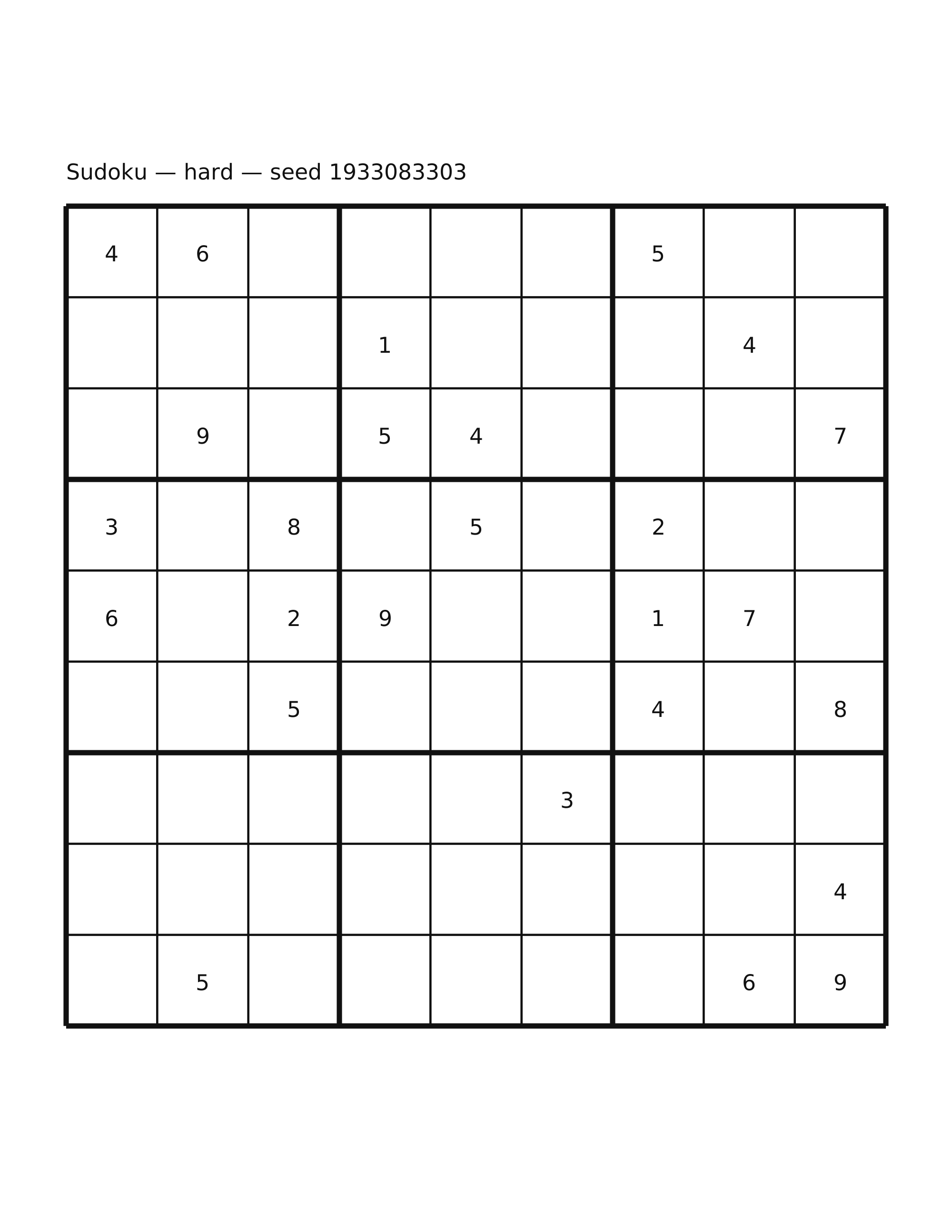 Sudoku — hard #17