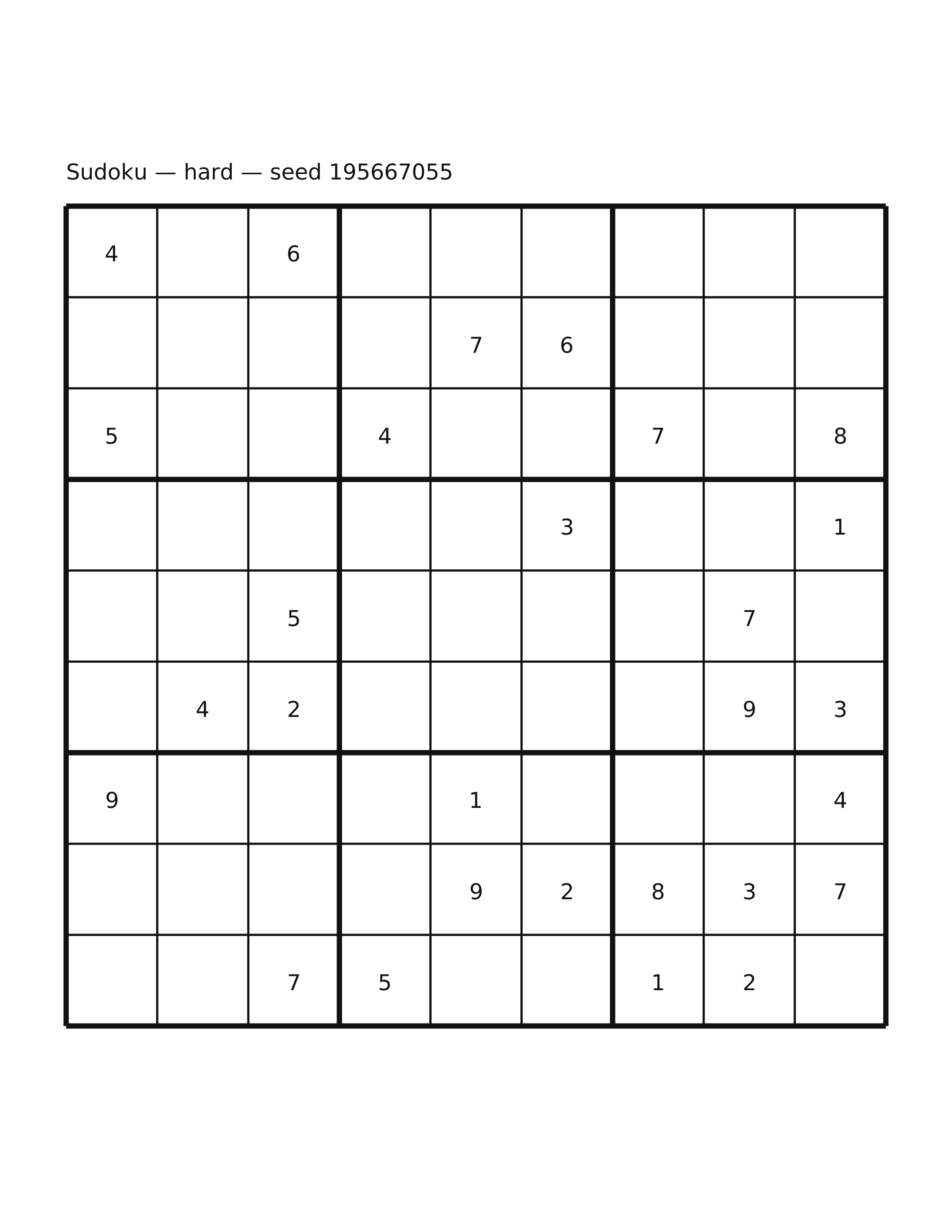 Sudoku — hard #18