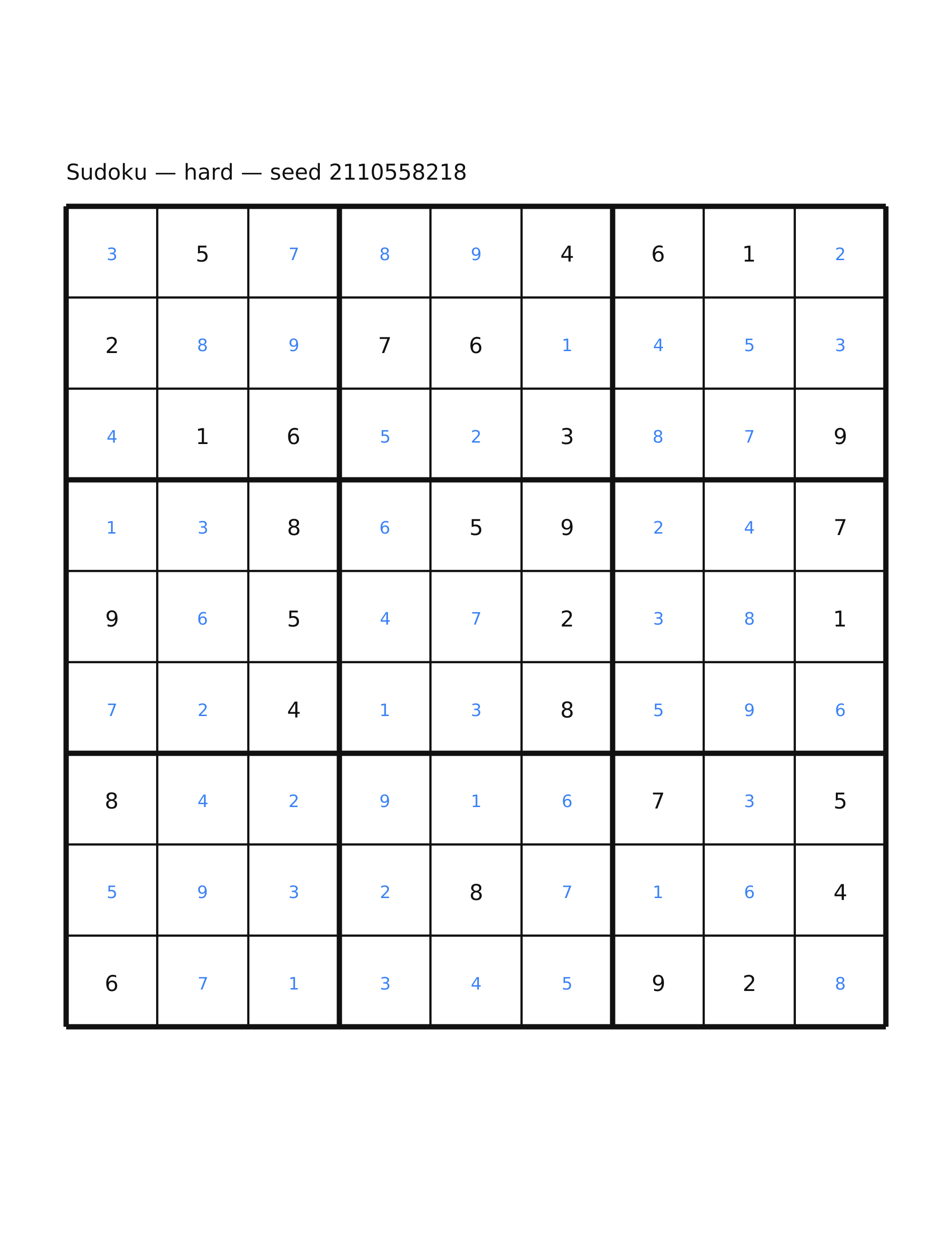 Sudoku — hard #40 — solution