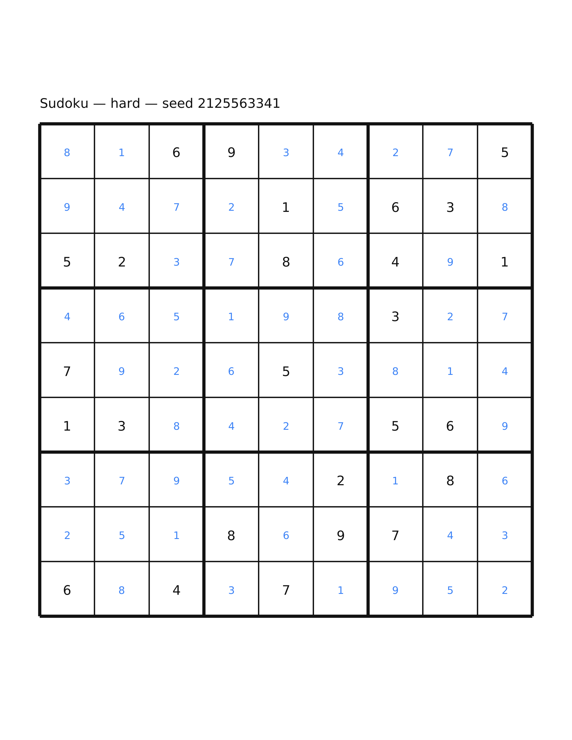Sudoku — hard #49 — solution