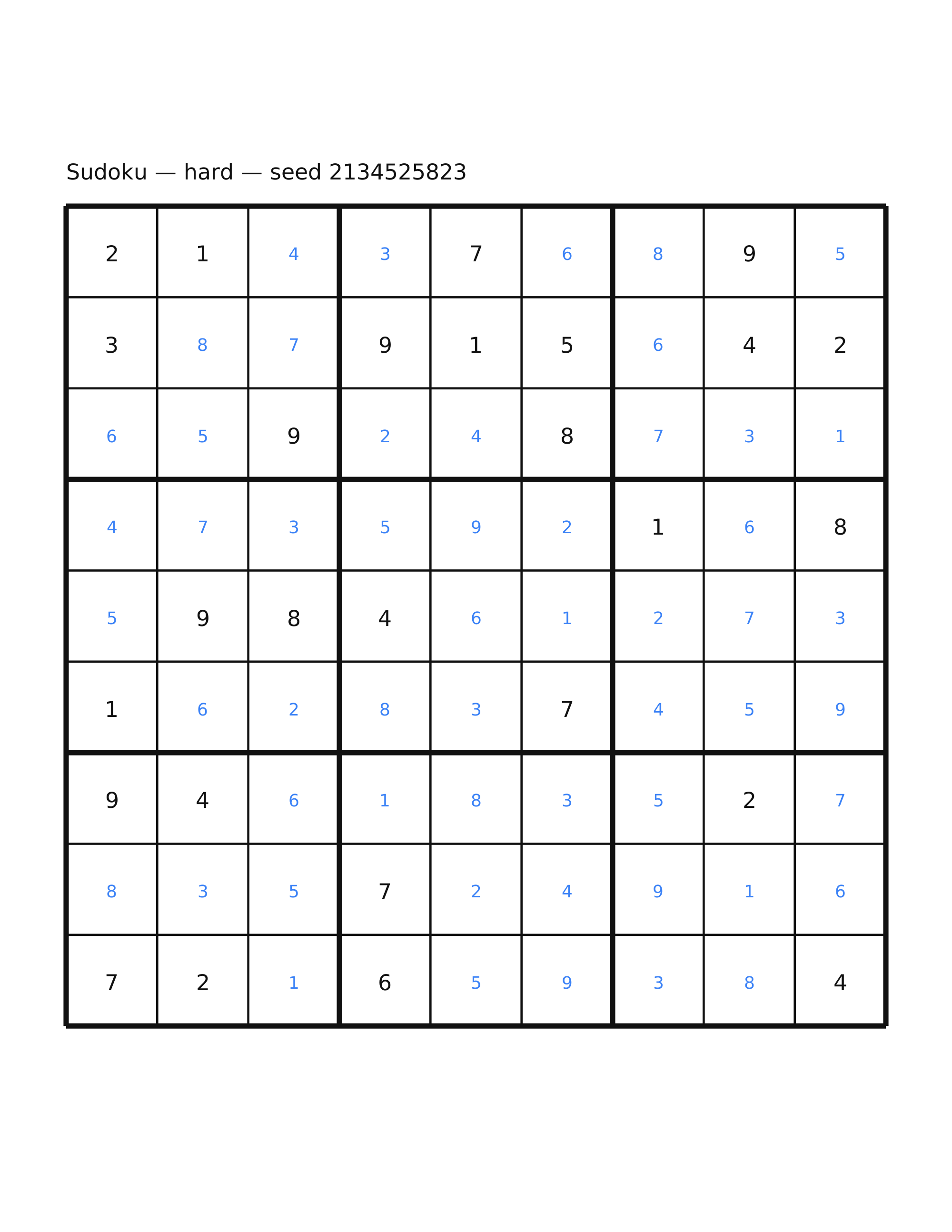 Sudoku — hard #59 — solution