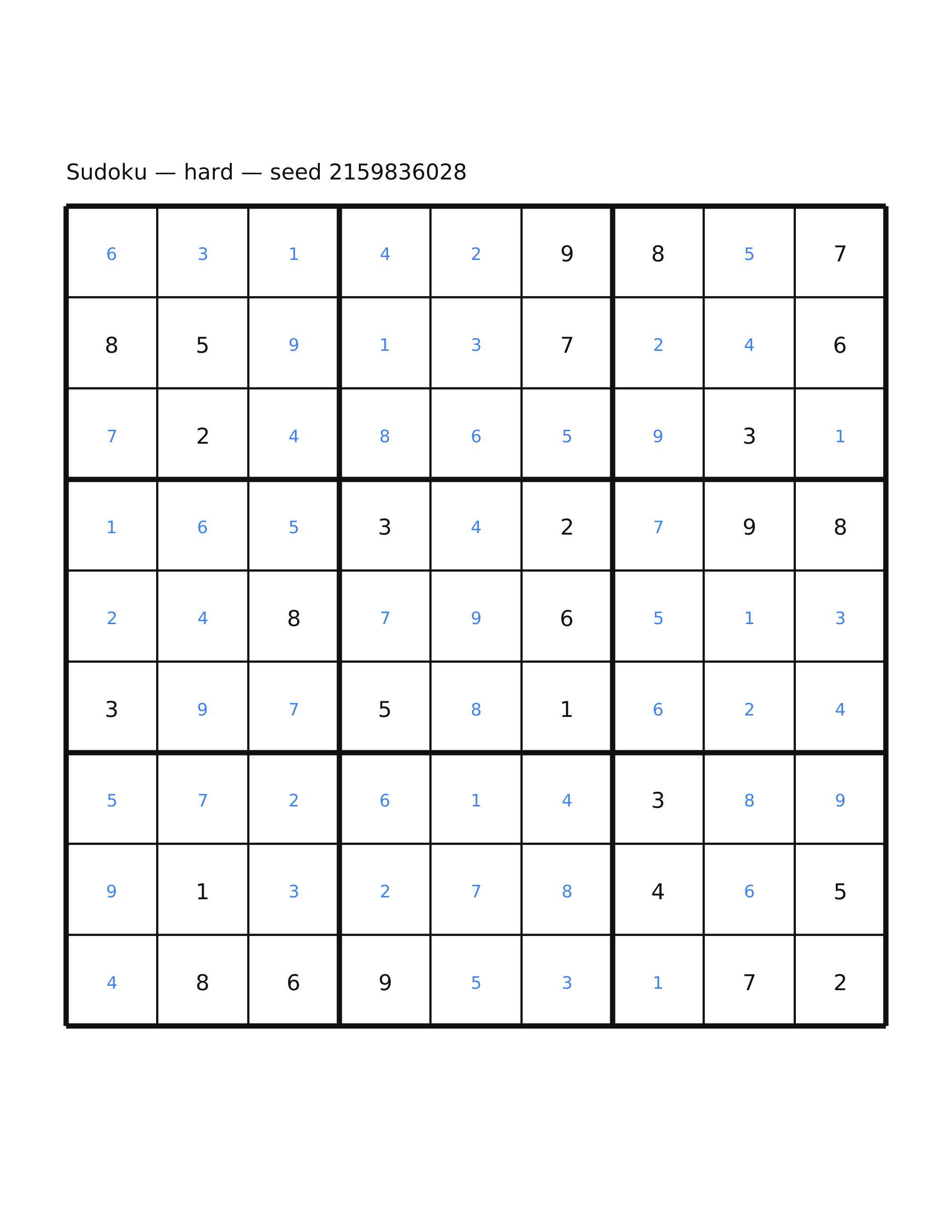 Sudoku — hard #17 — solution