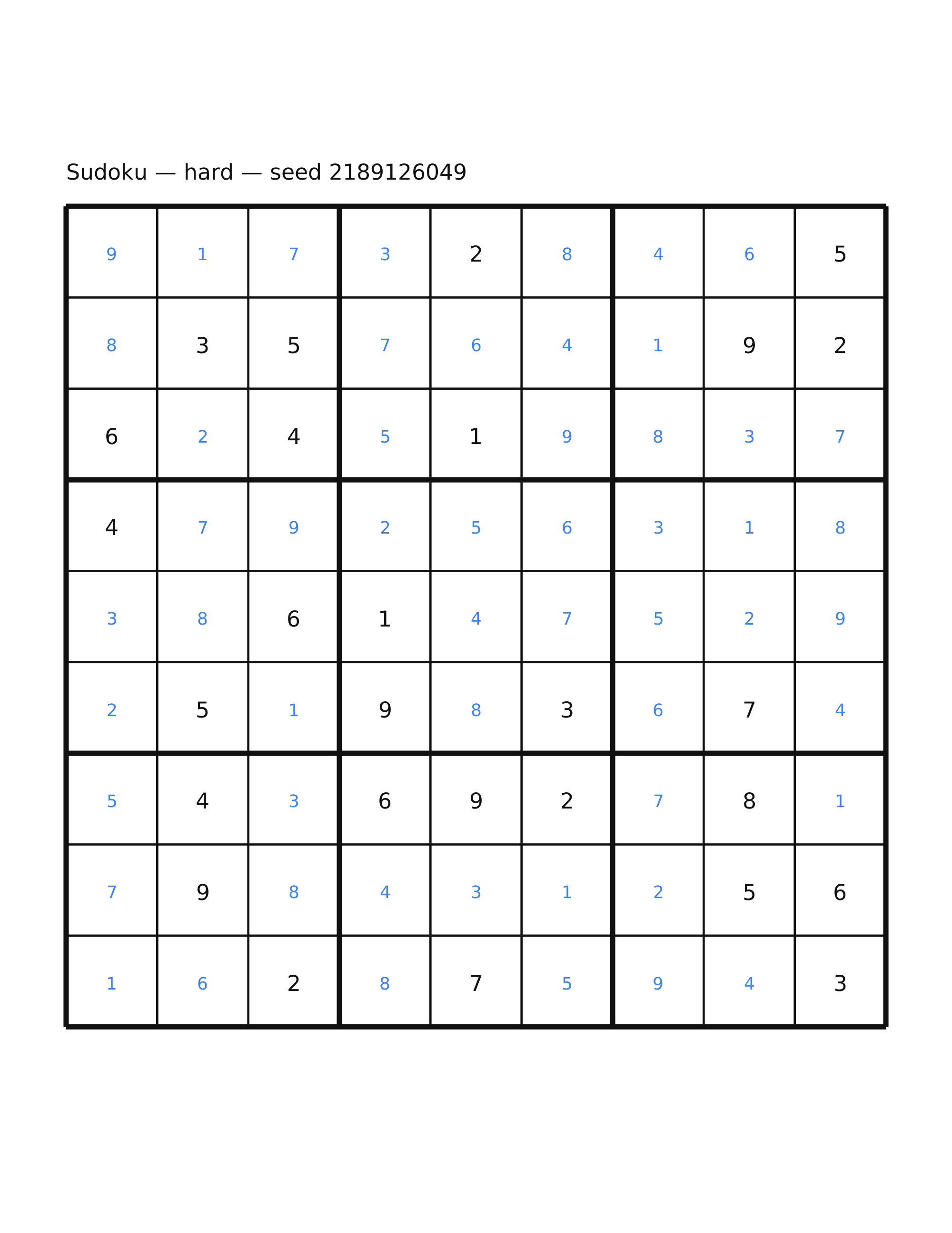 Sudoku — hard #60 — solution