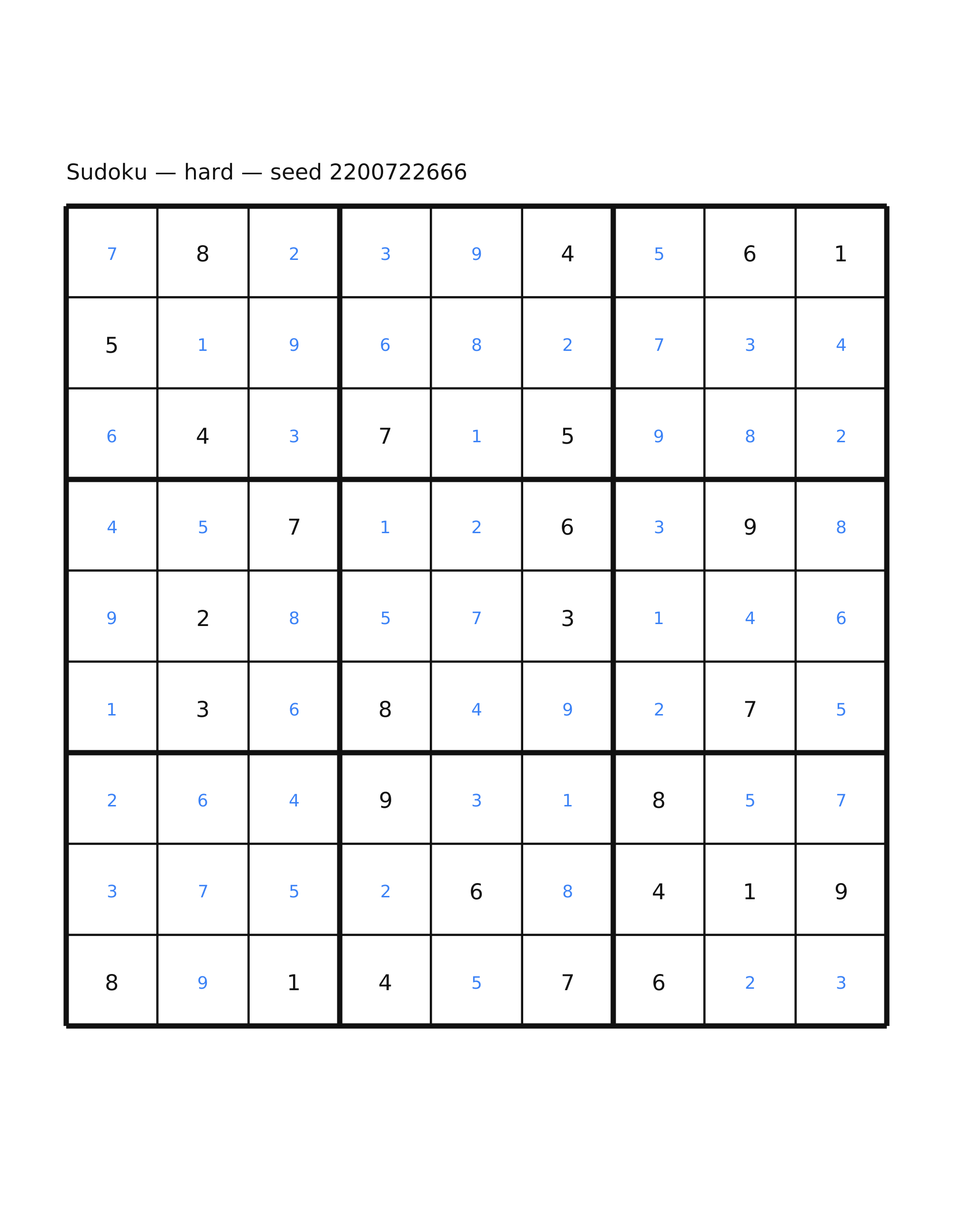 Sudoku — hard #18 — solution