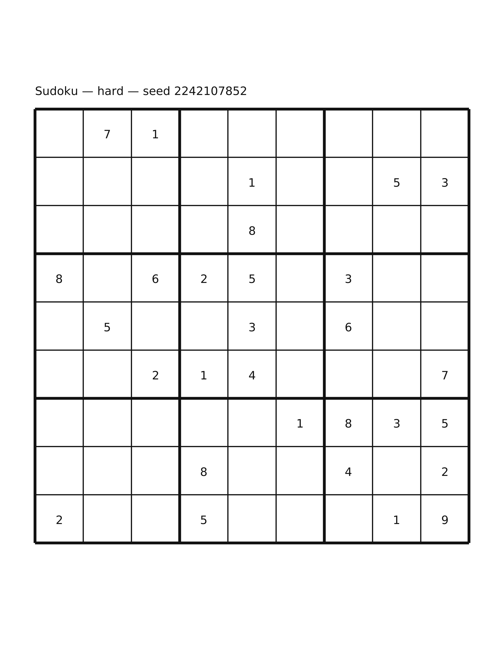 Sudoku — hard #42