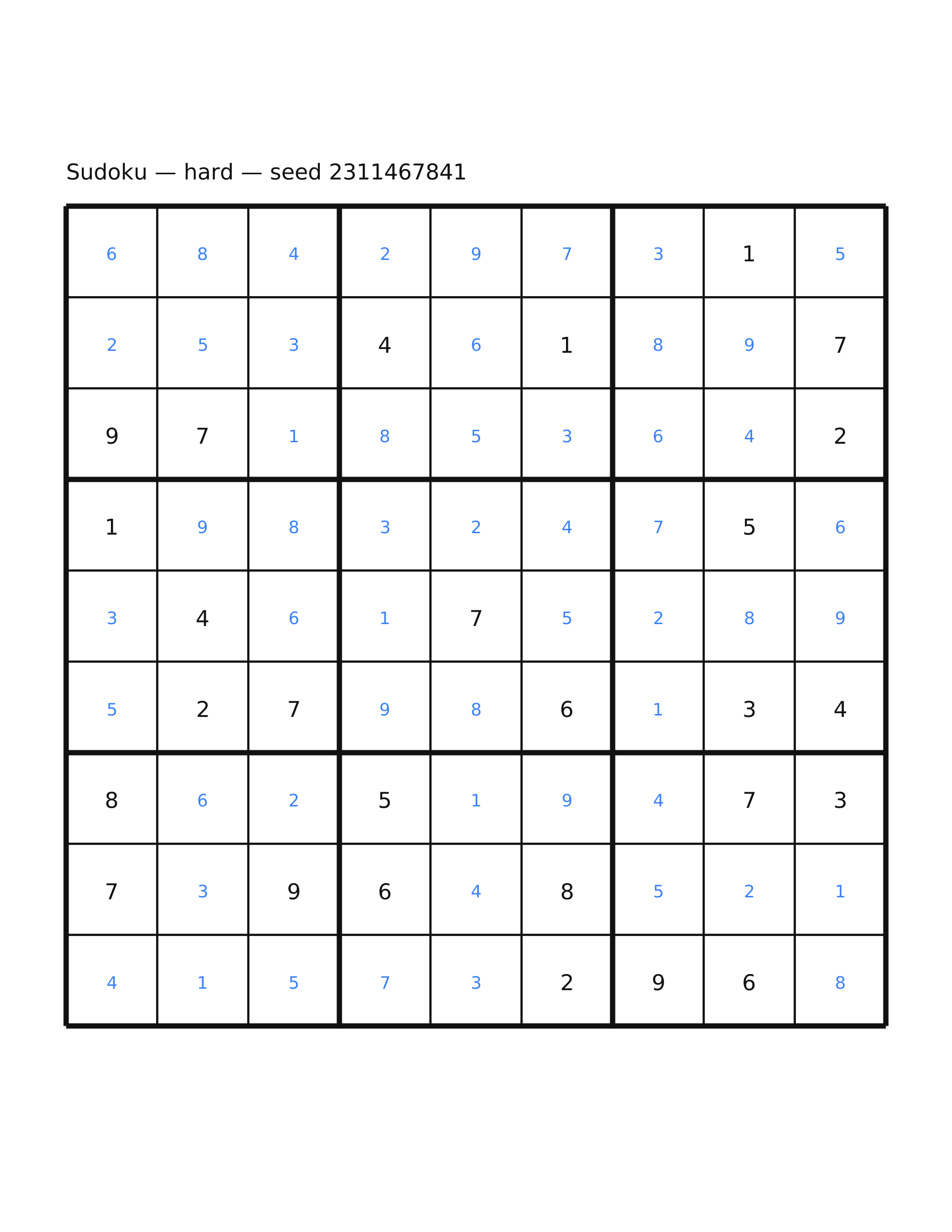 Sudoku — hard #14 — solution