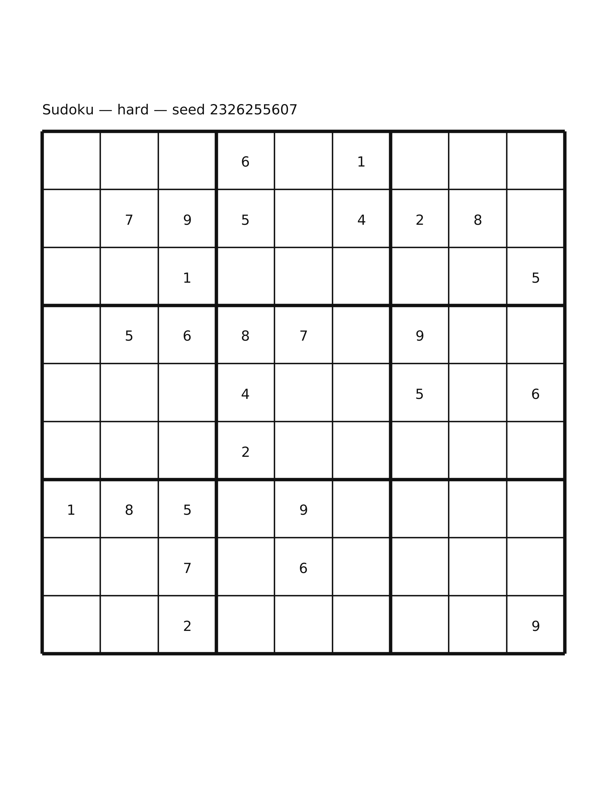 Sudoku — hard #17