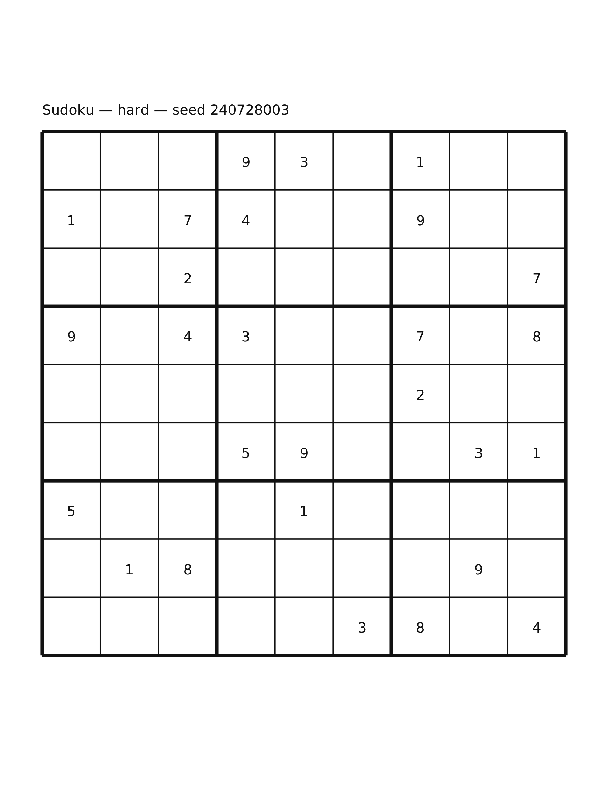 Sudoku — hard #63