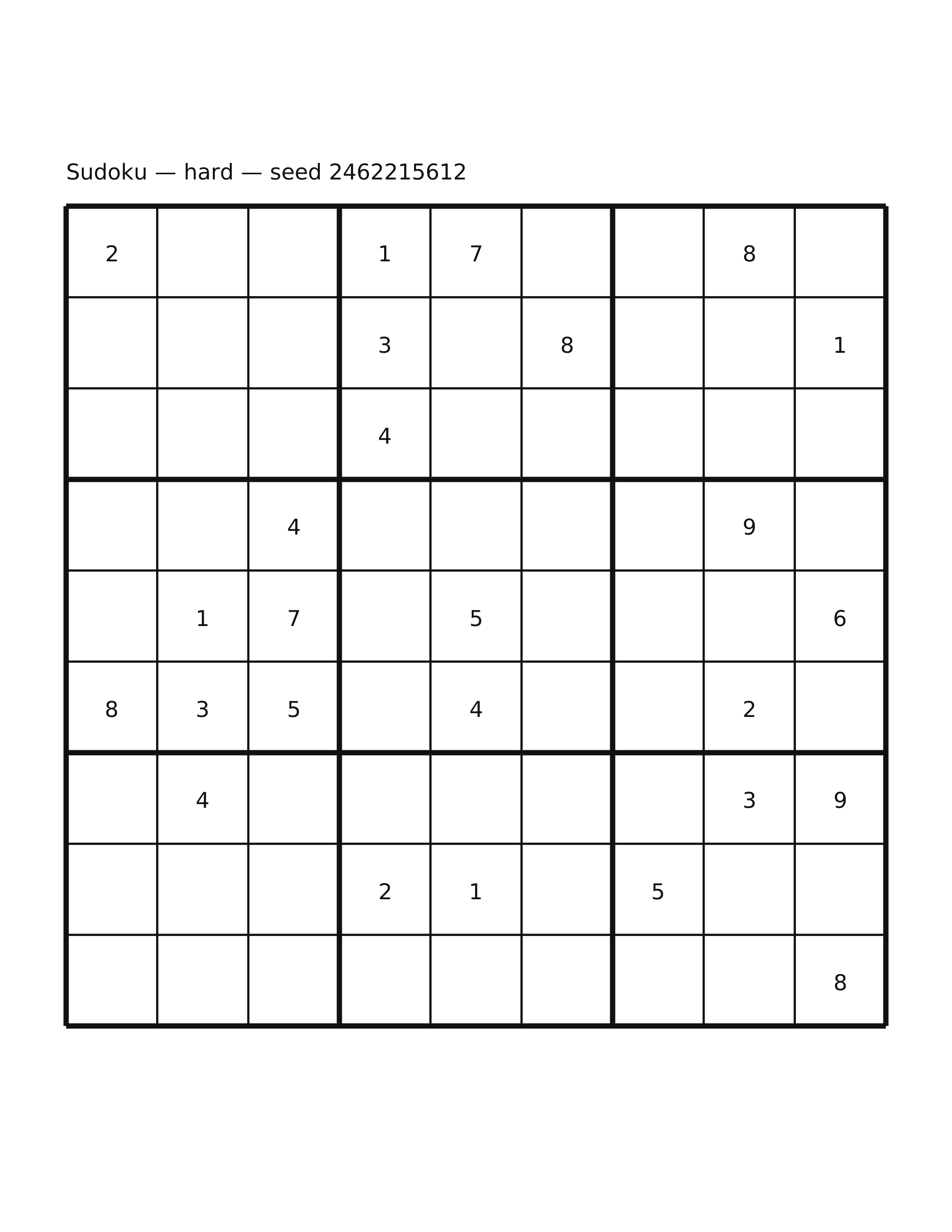 Sudoku — hard #20