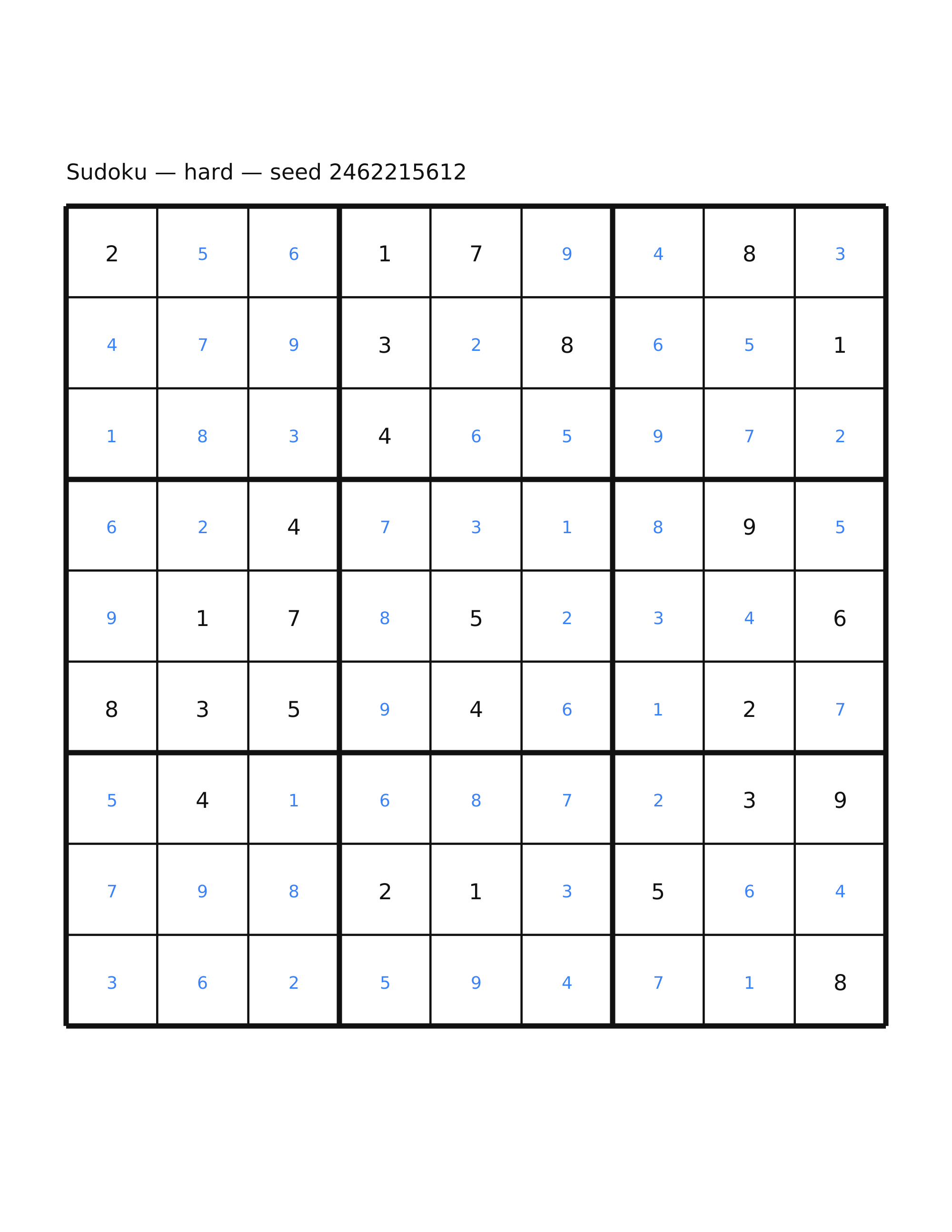Sudoku — hard #20 — solution