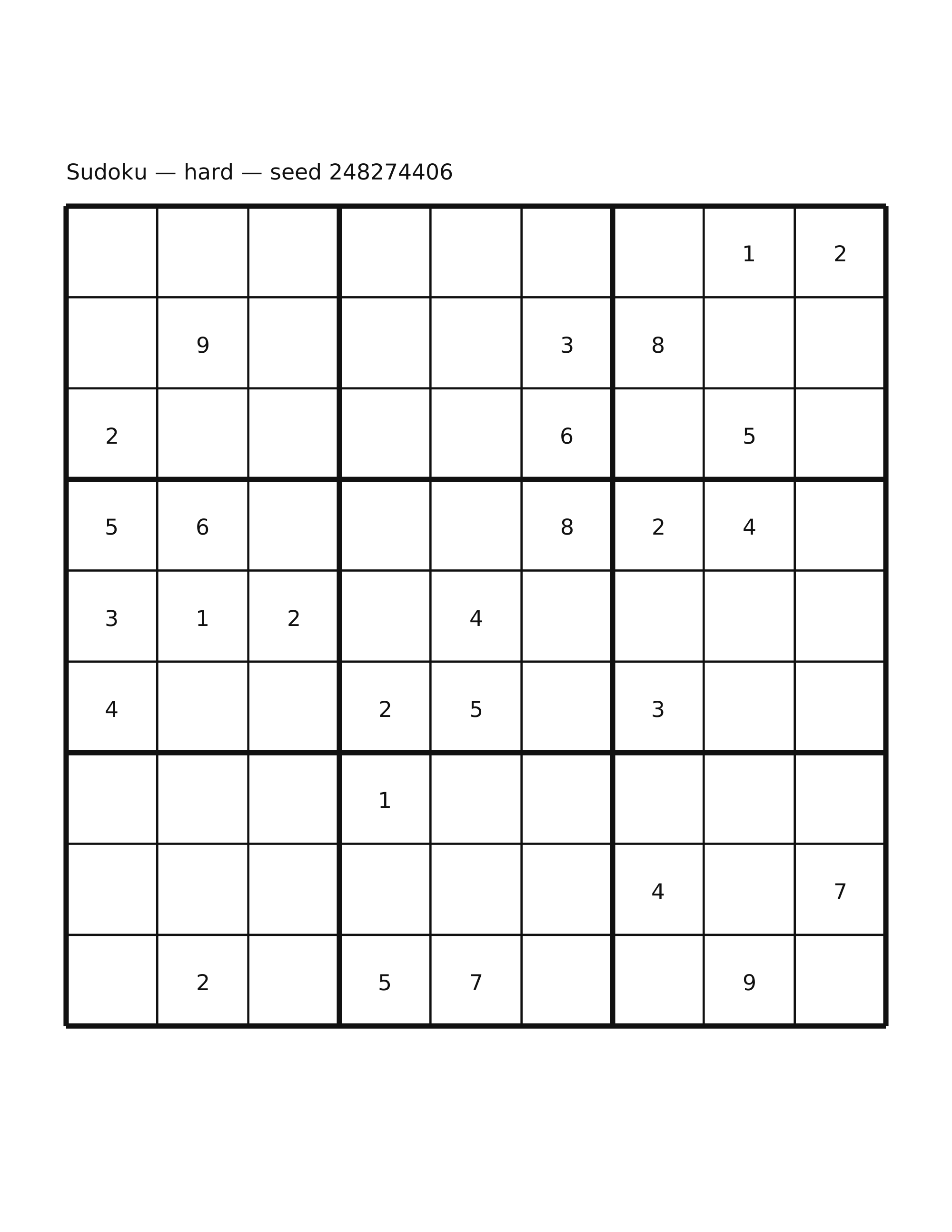 Sudoku — hard #54