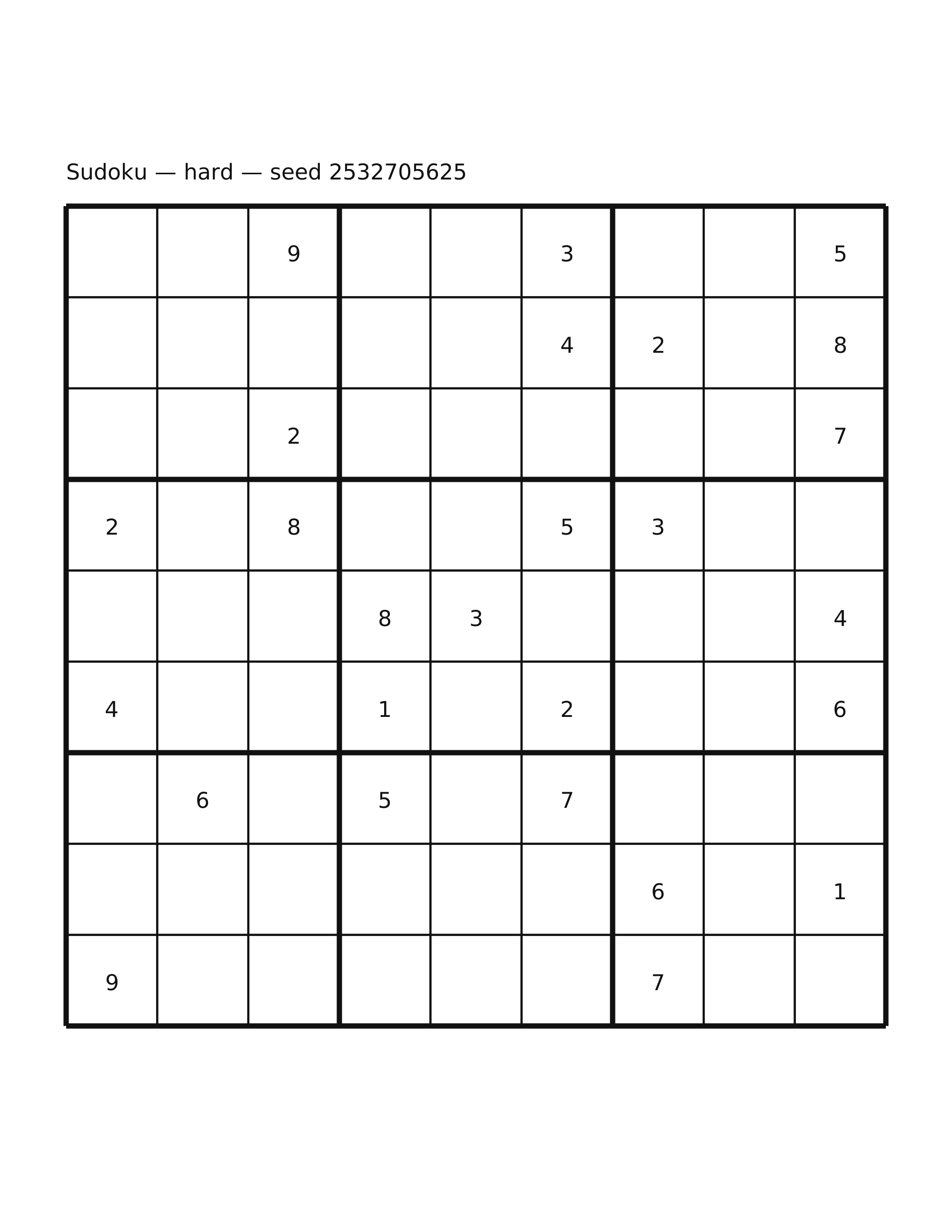 Sudoku — hard #18
