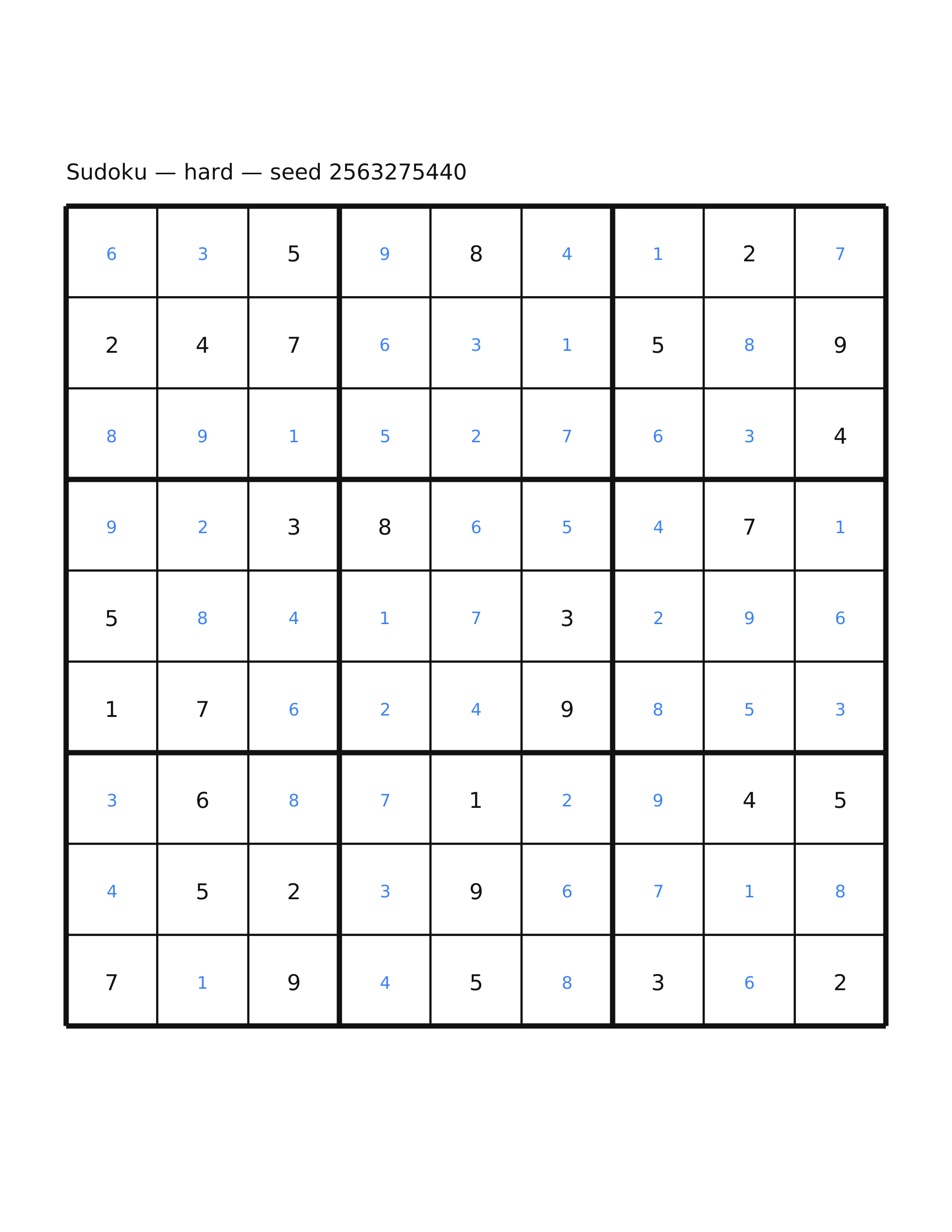 Sudoku — hard #40 — solution