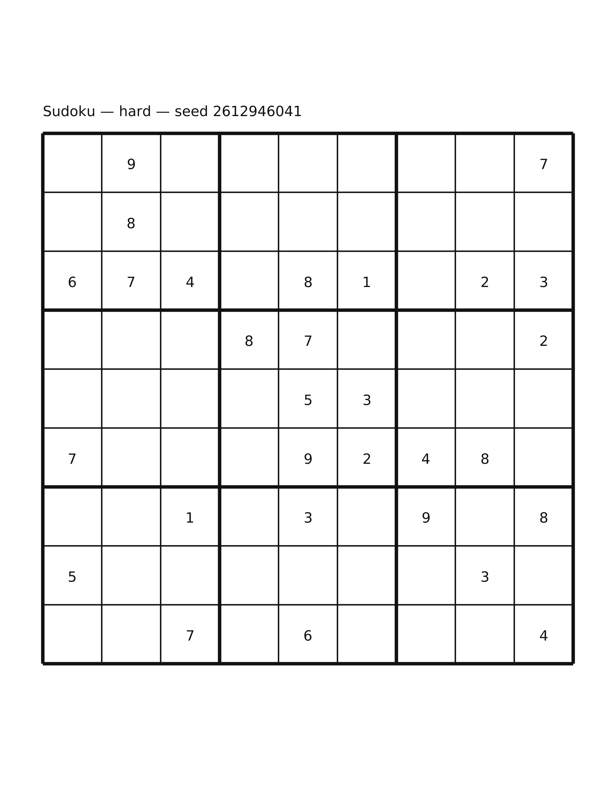 Sudoku — hard #63