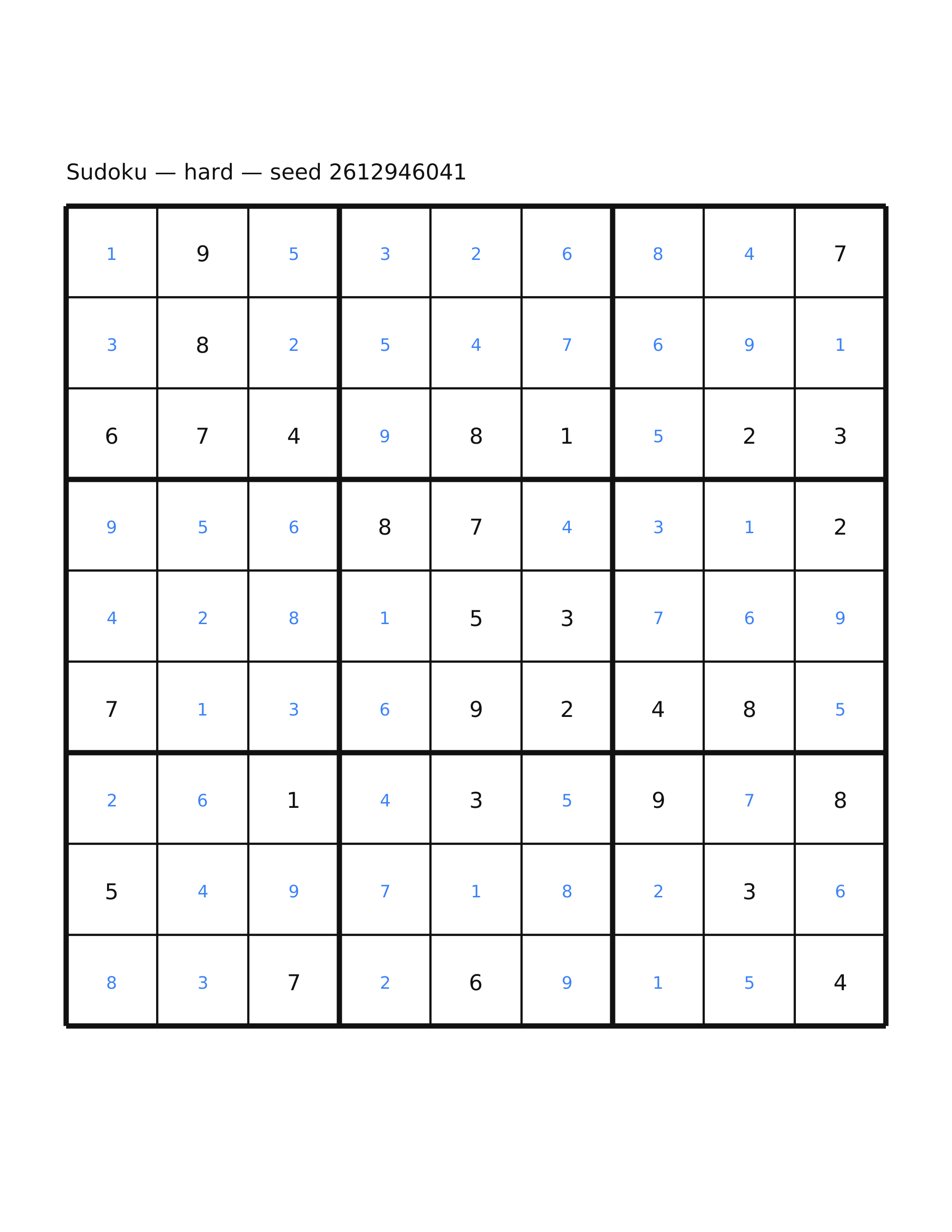 Sudoku — hard #63 — solution