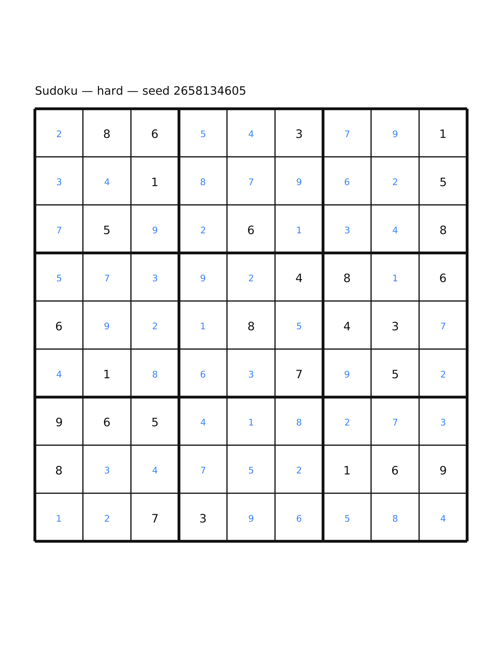 Sudoku — hard #7 — solution