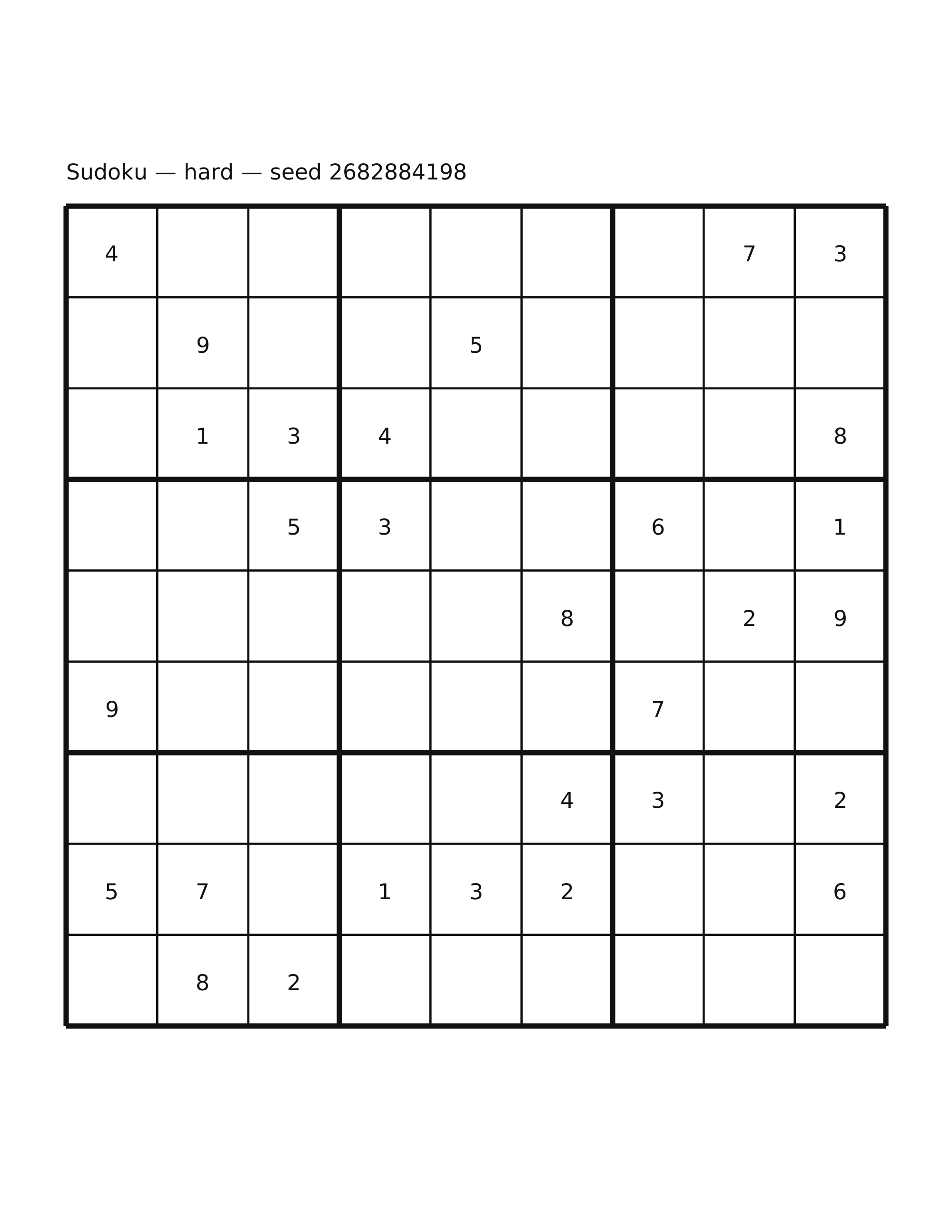 Sudoku — hard #31