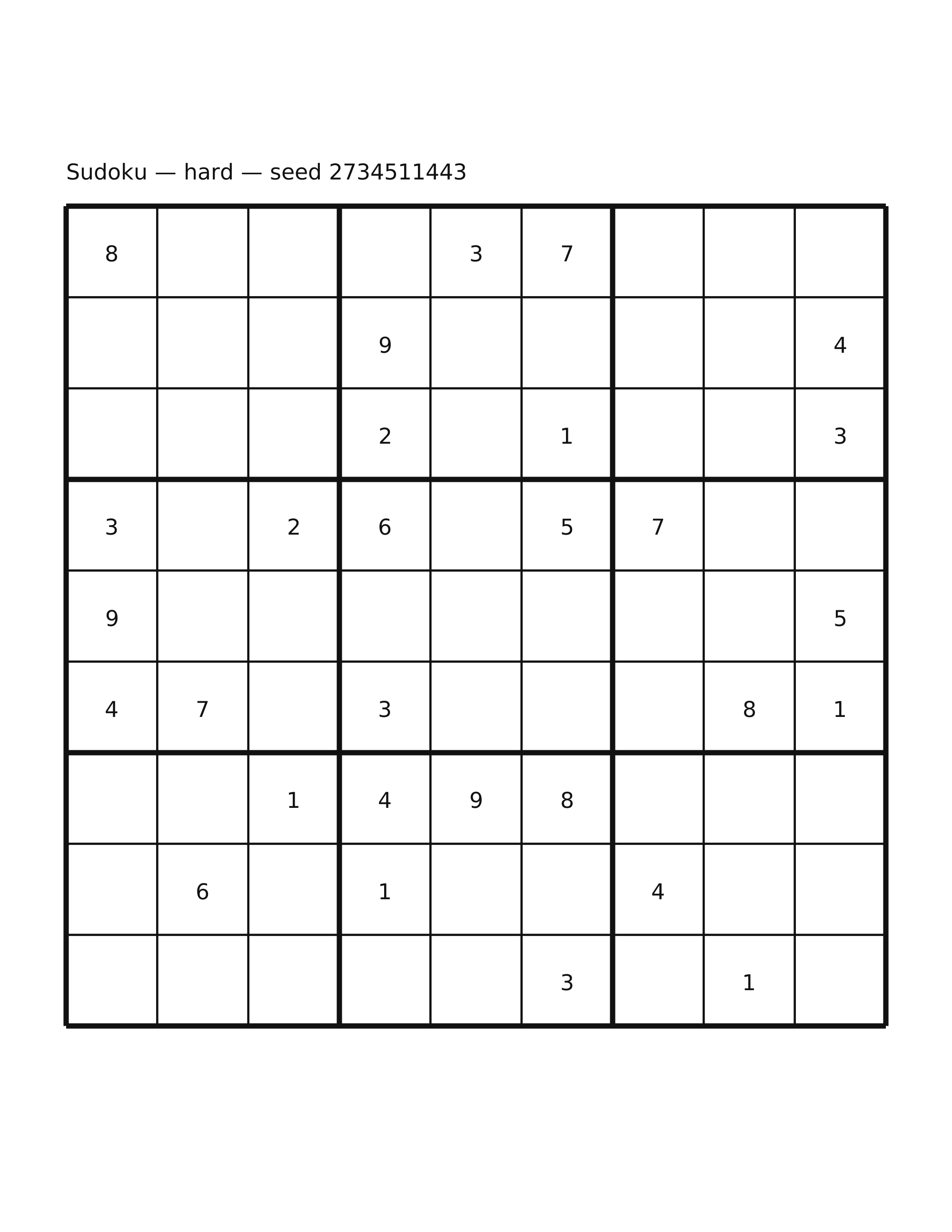 Sudoku — hard #60