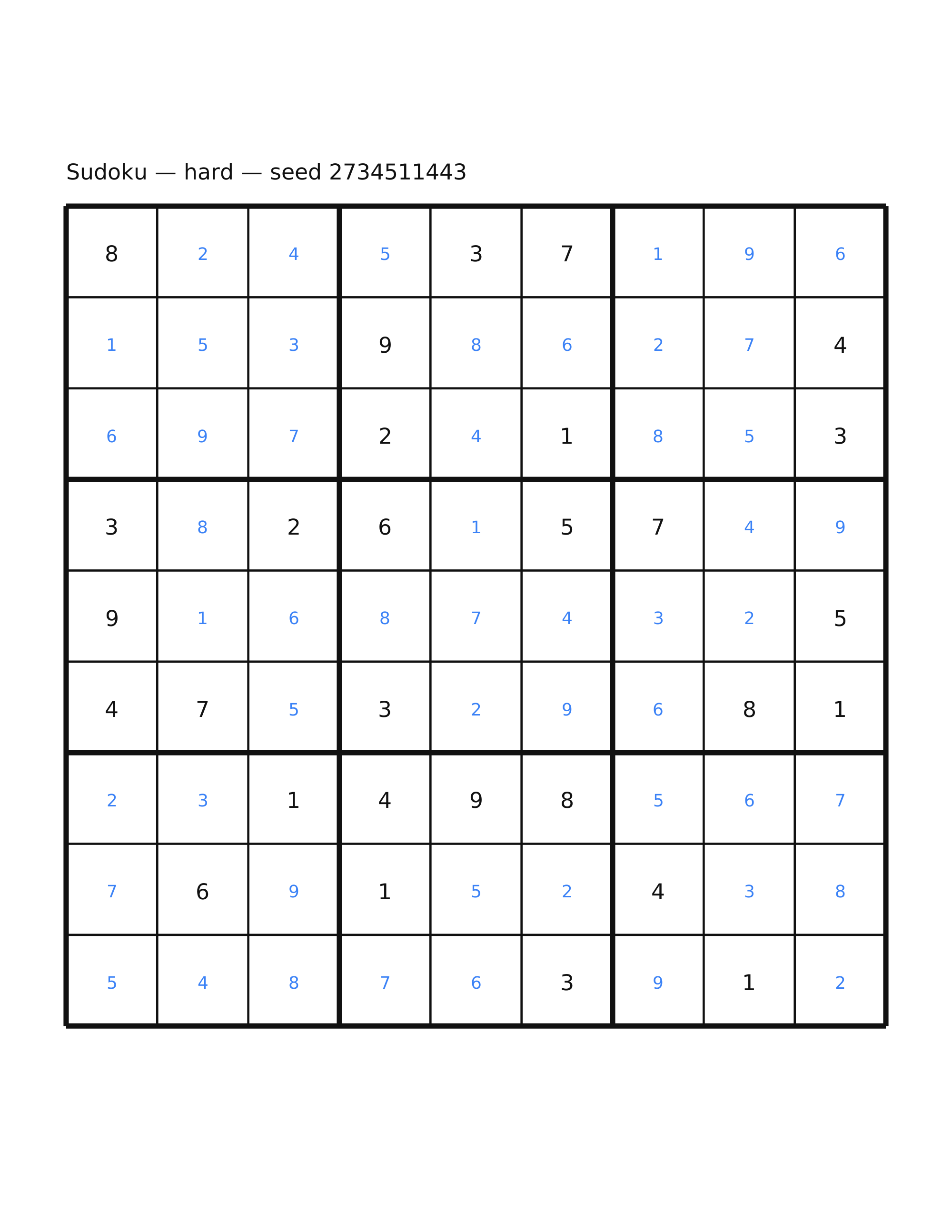 Sudoku — hard #60 — solution