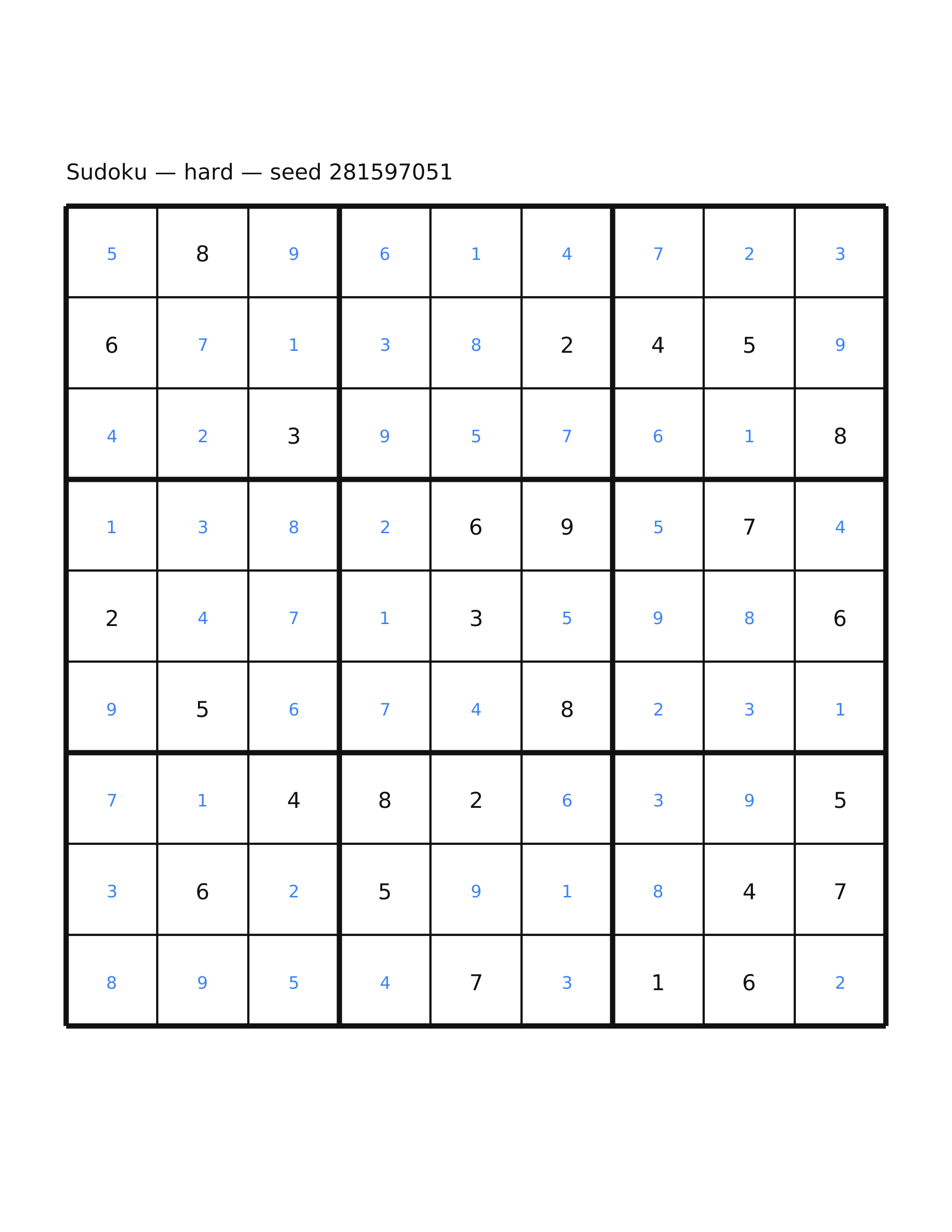Sudoku — hard #56 — solution