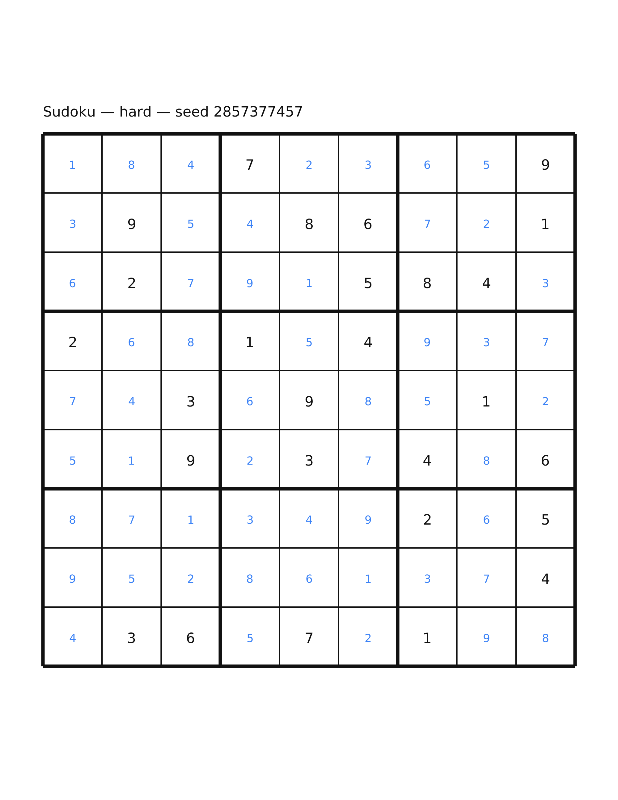 Sudoku — hard #55 — solution