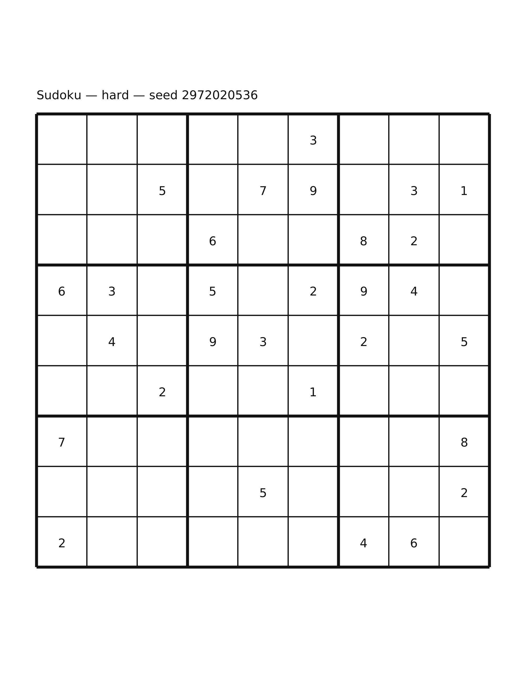 Sudoku — hard #27