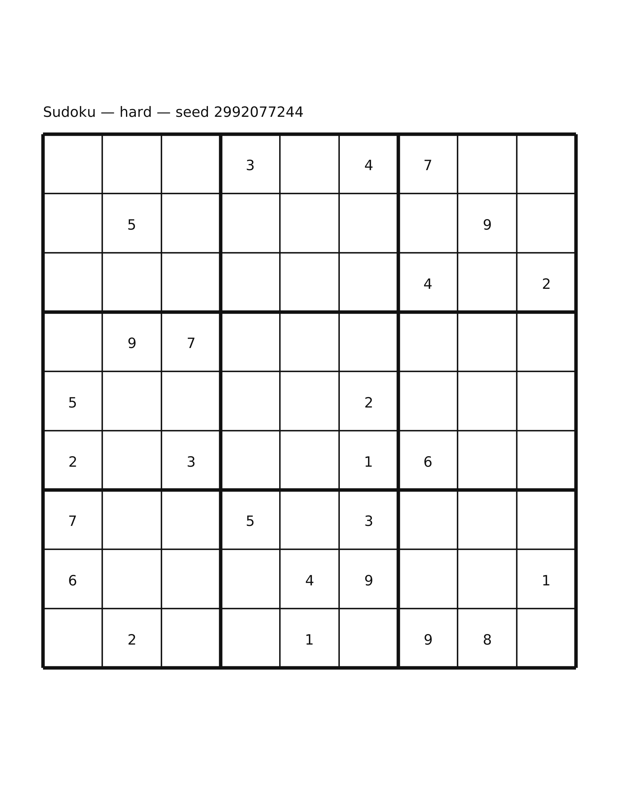 Sudoku — hard #47