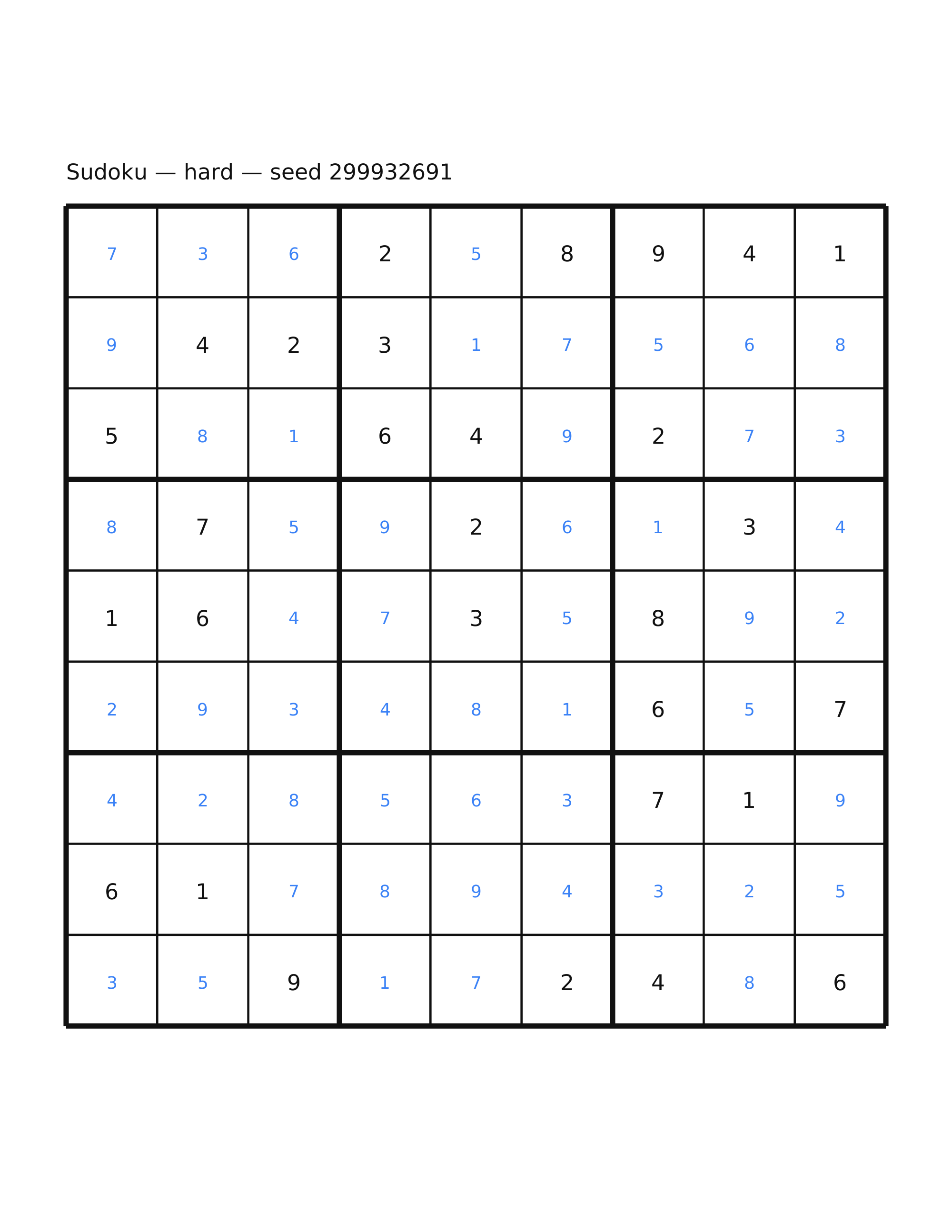 Sudoku — hard #45 — solution