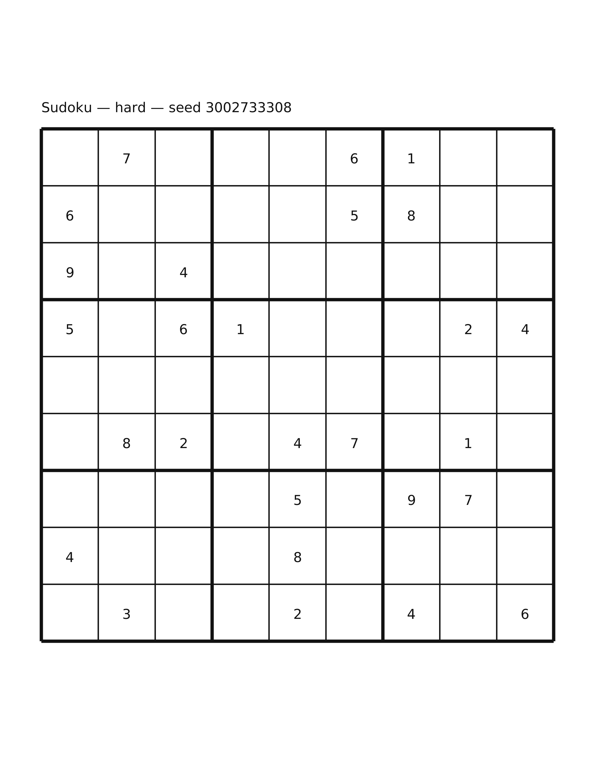 Sudoku — hard #42