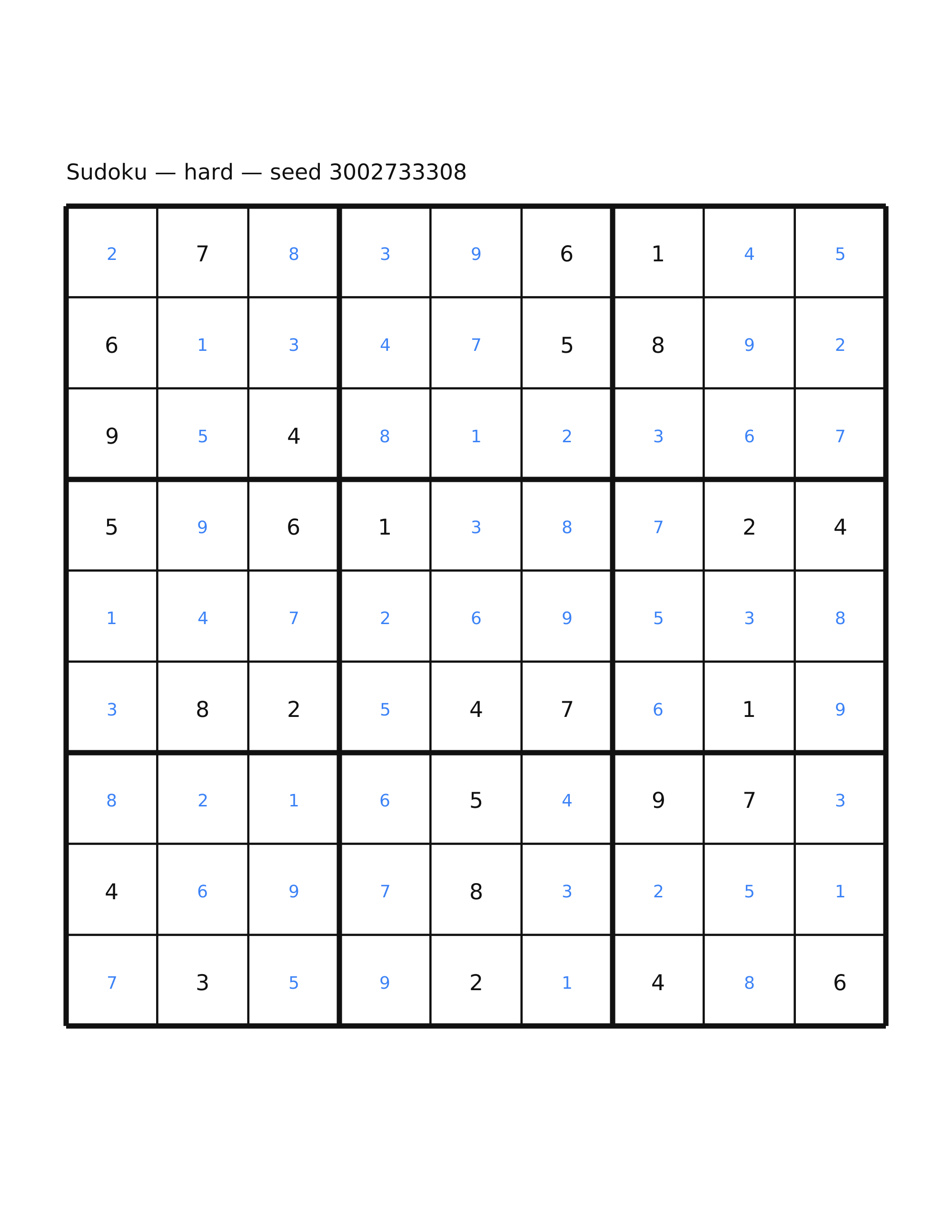 Sudoku — hard #42 — solution