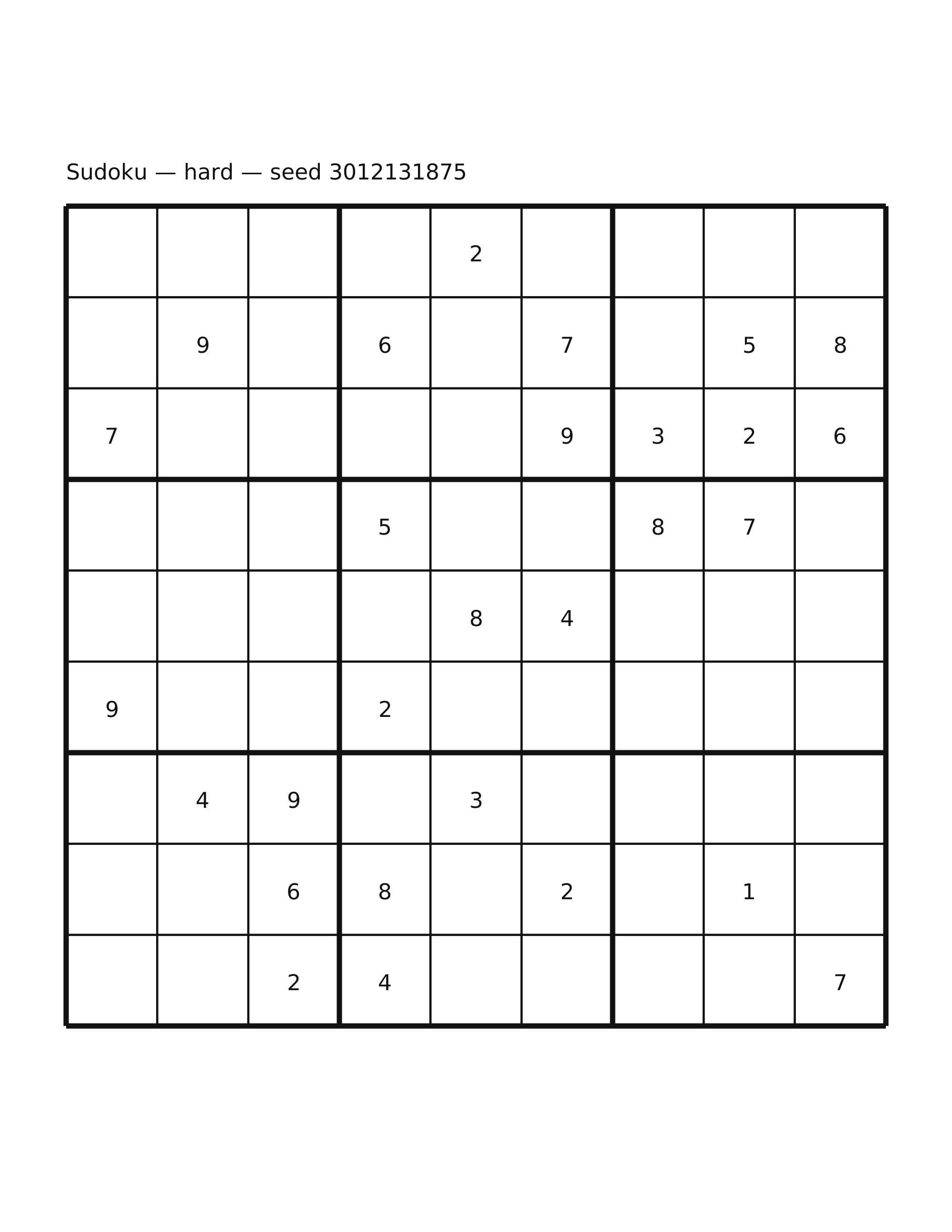 Sudoku — hard #54