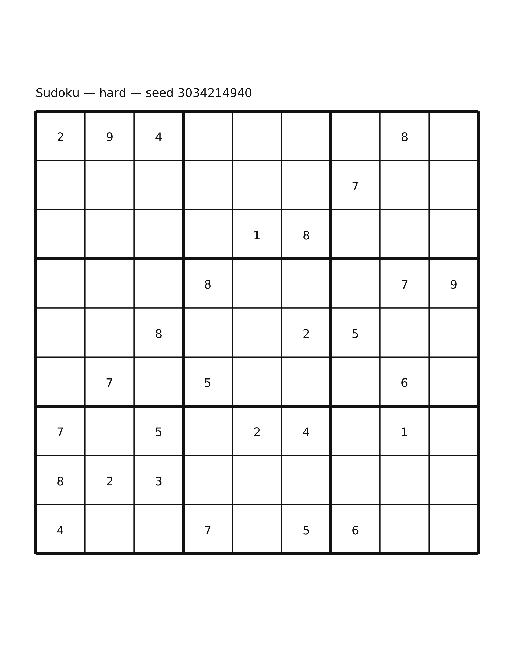 Sudoku — hard #63