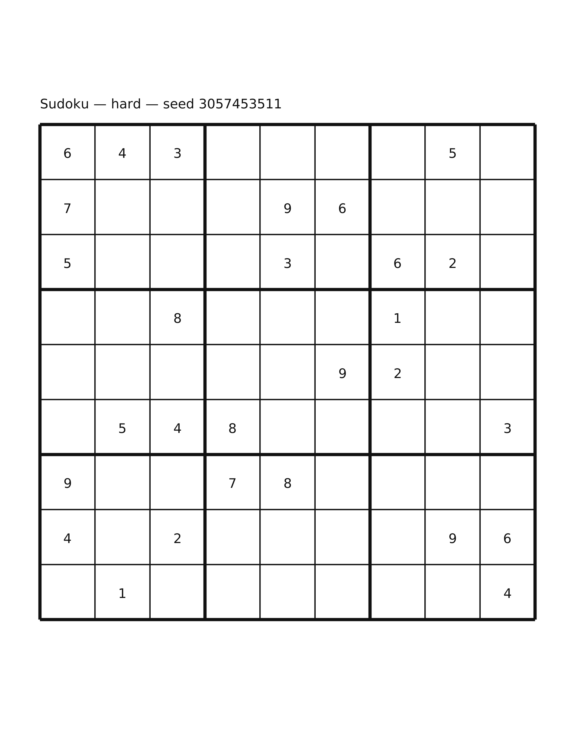 Sudoku — hard #22