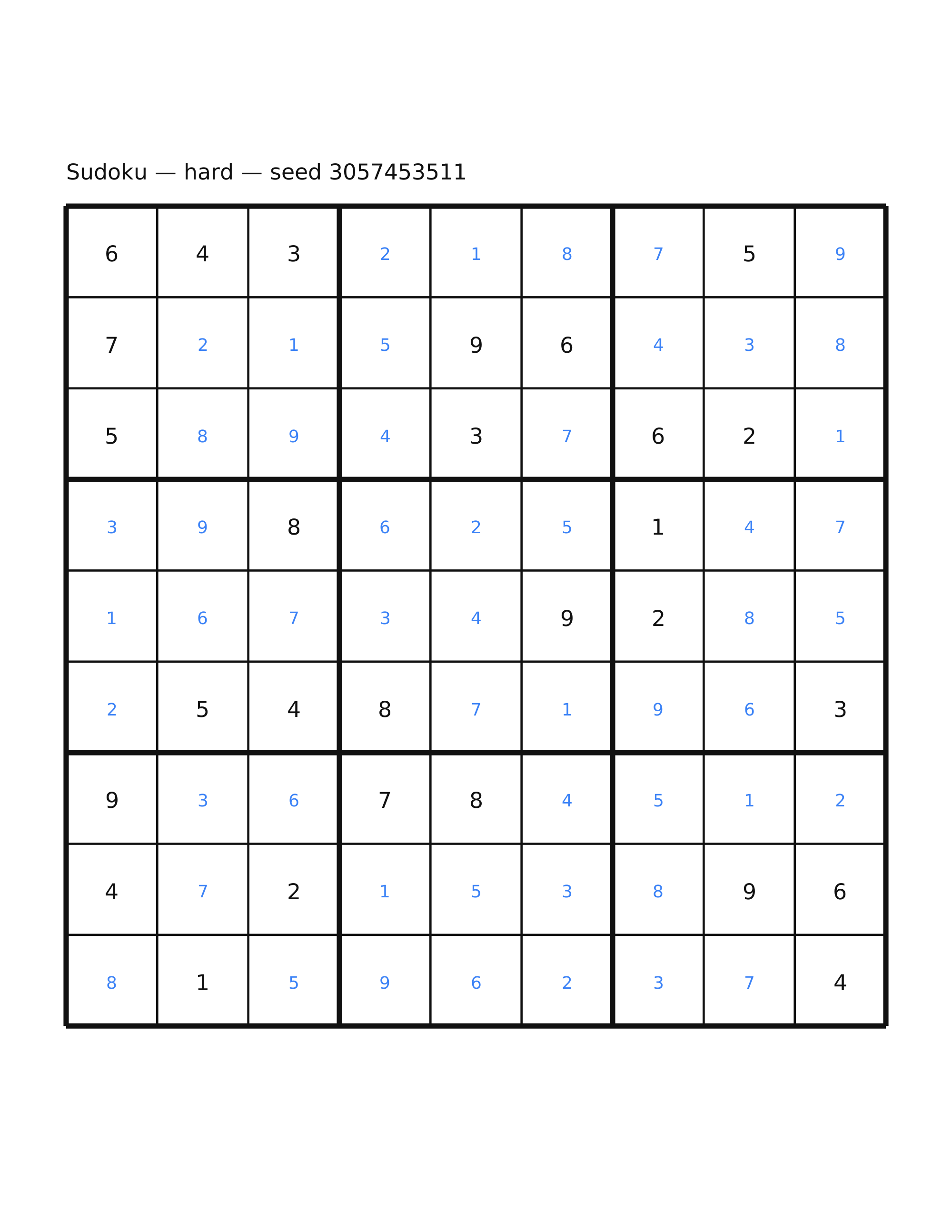 Sudoku — hard #22 — solution