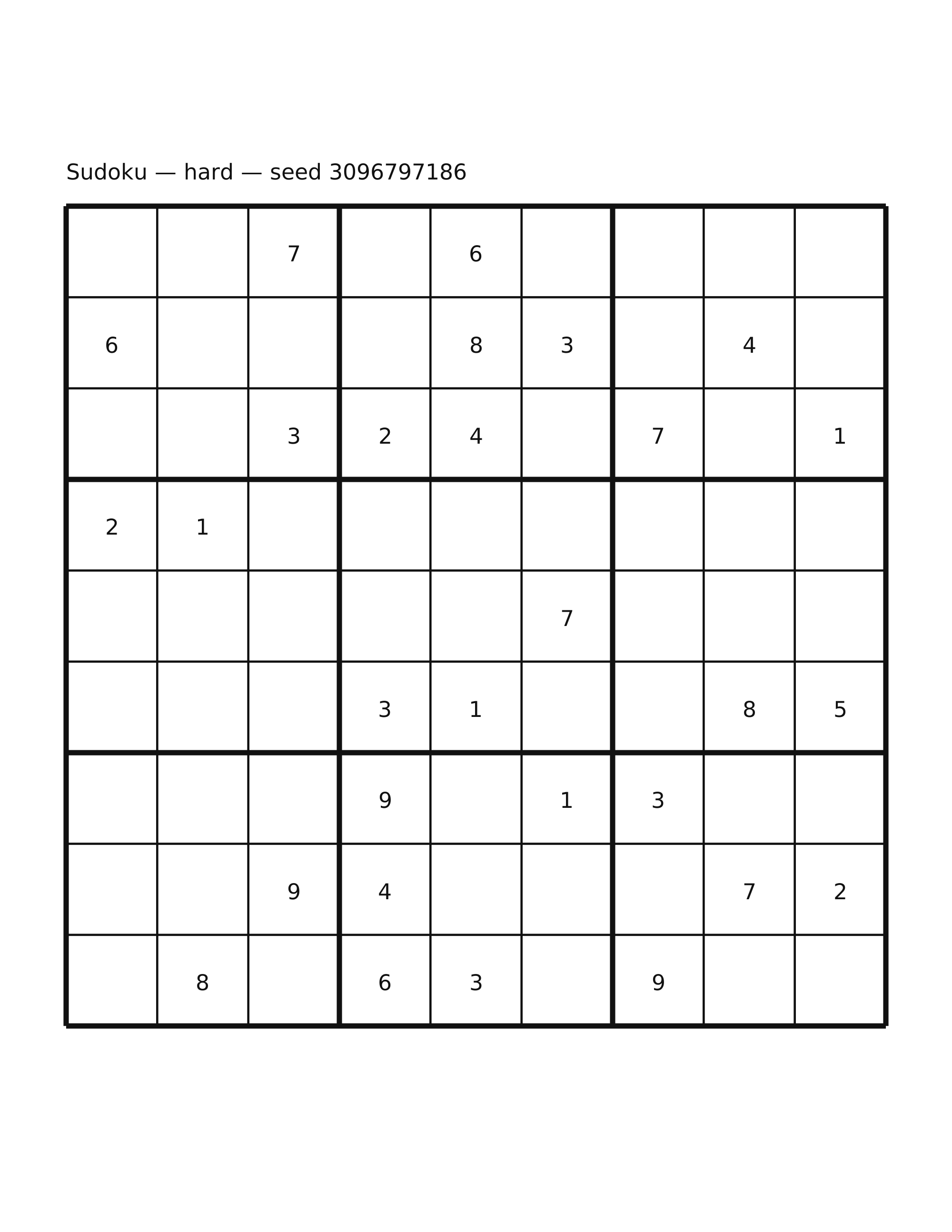Sudoku — hard #12