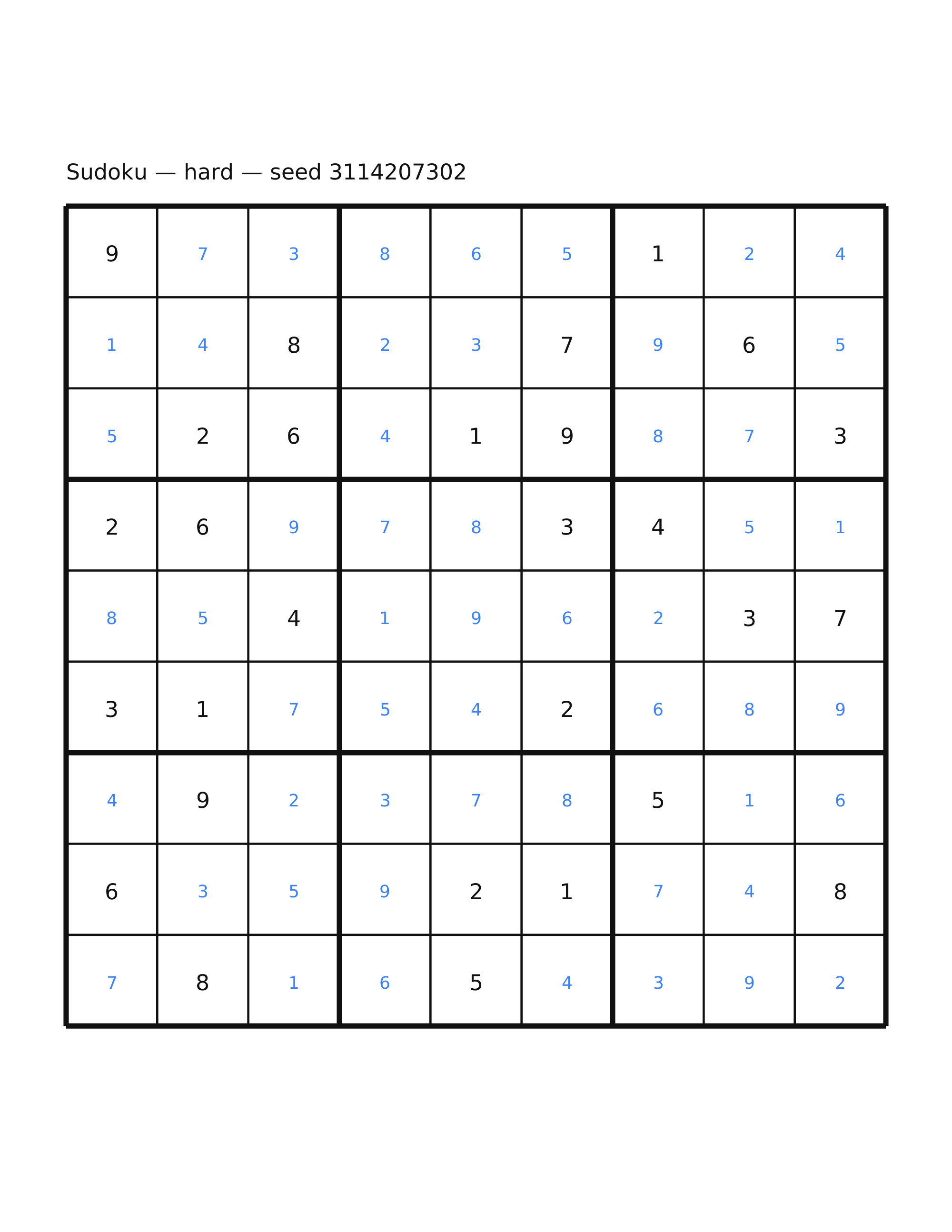 Sudoku — hard #55 — solution
