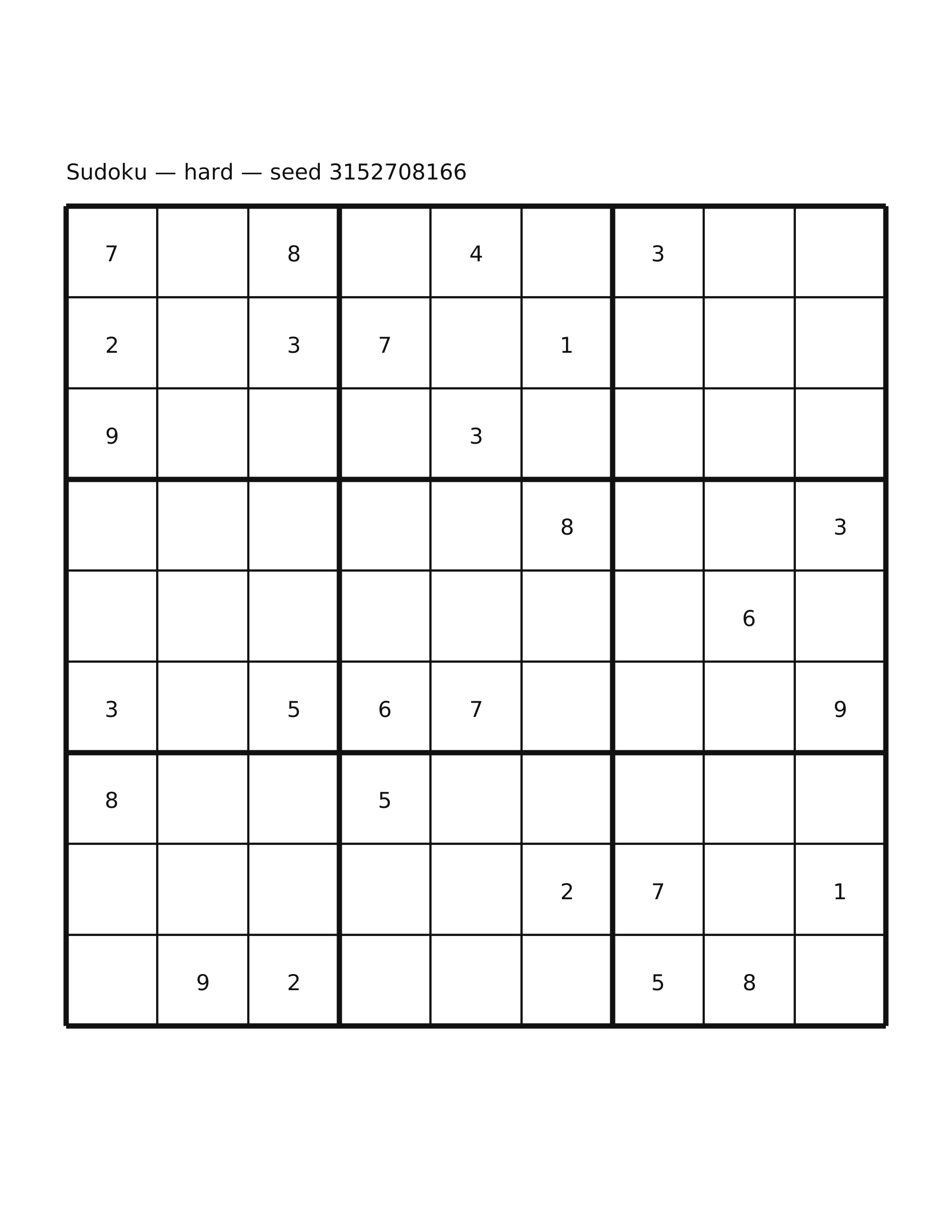 Sudoku — hard #11