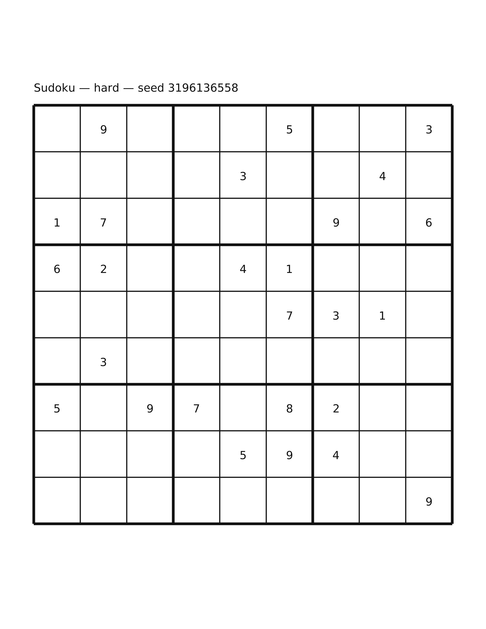 Sudoku — hard #12
