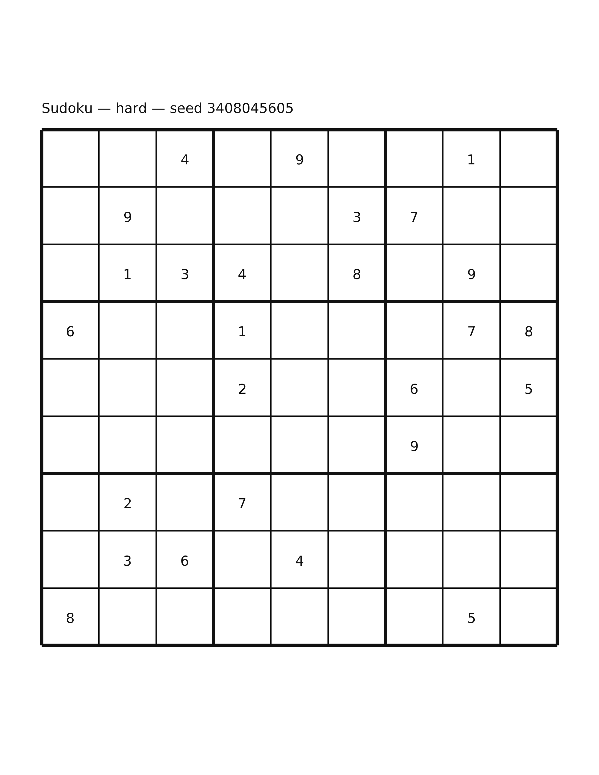 Sudoku — hard #46