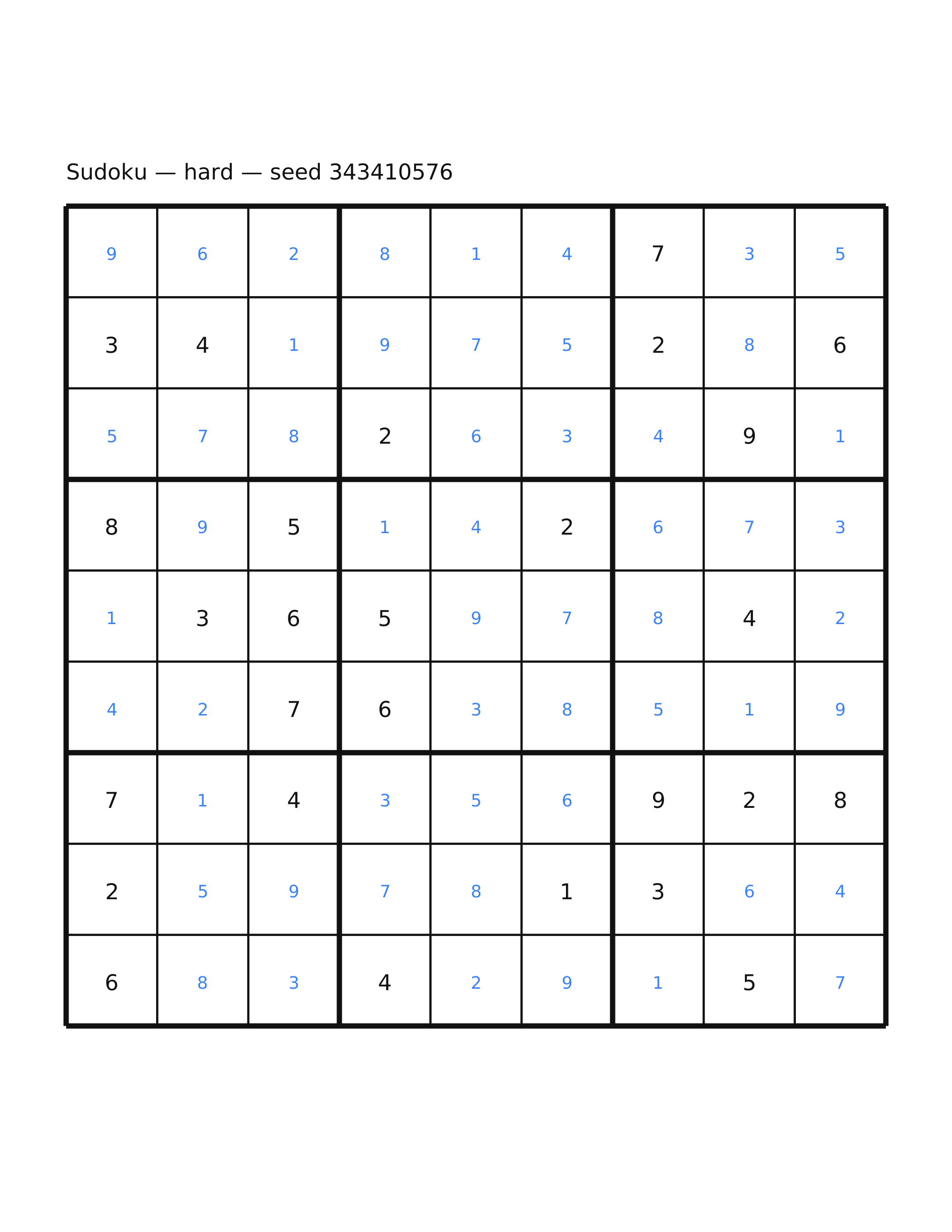 Sudoku — hard #42 — solution
