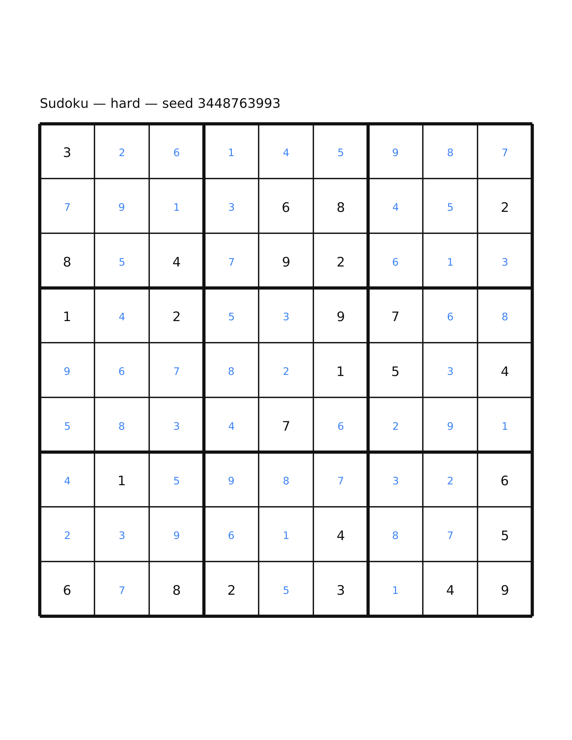 Sudoku — hard #43 — solution
