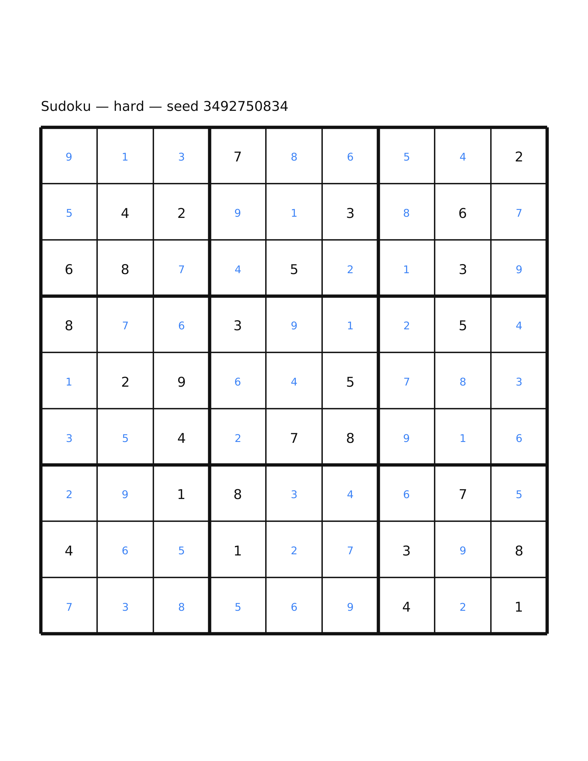 Sudoku — hard #64 — solution