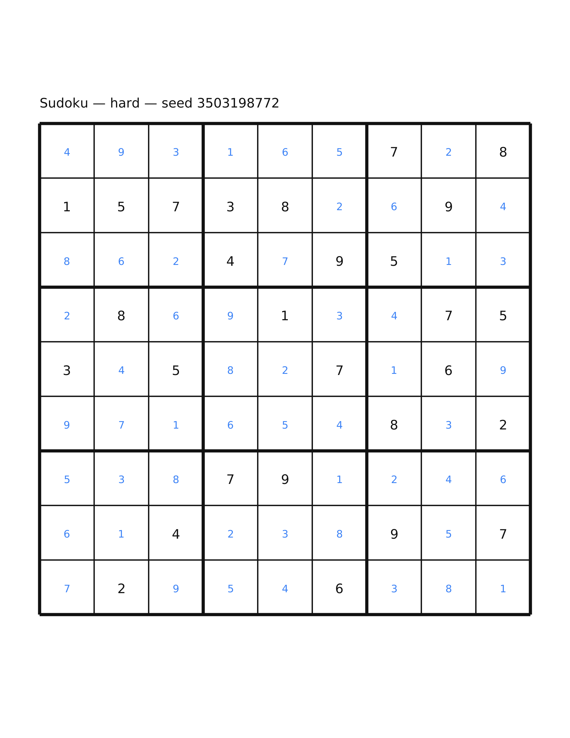 Sudoku — hard #47 — solution