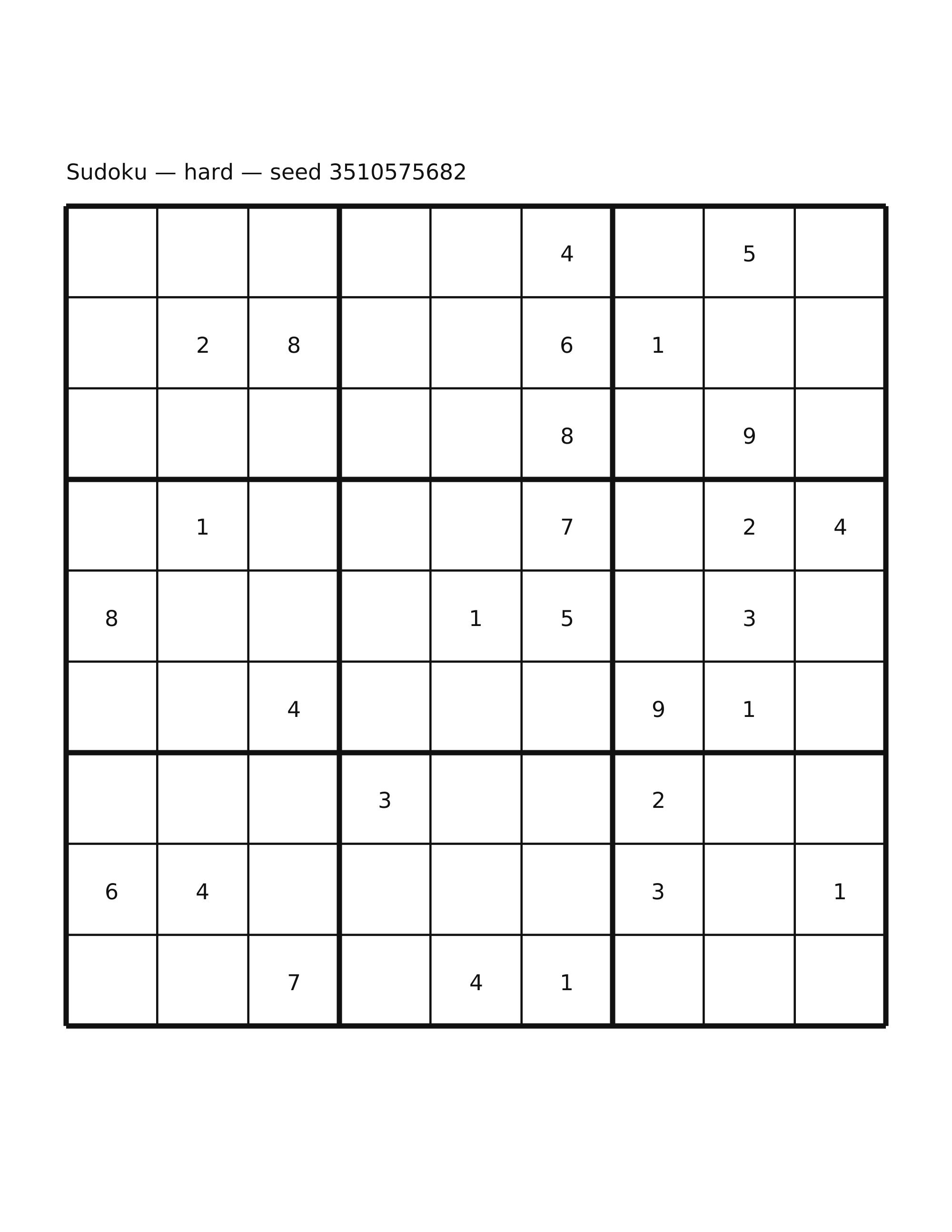 Sudoku — hard #27