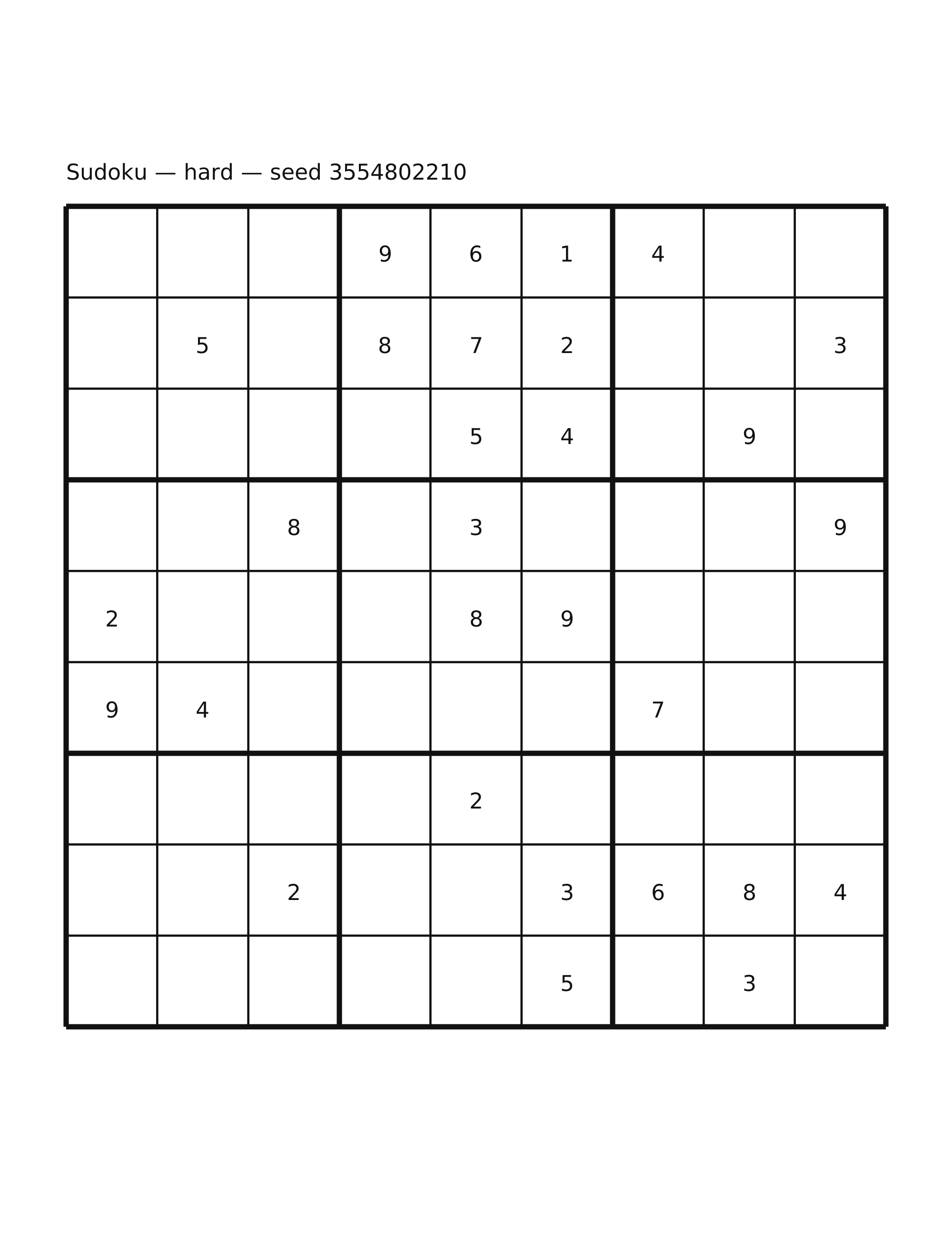 Sudoku — hard #14